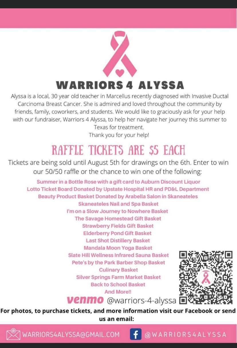 Warriors 4 Alyssa Fundraiser | Scrolller