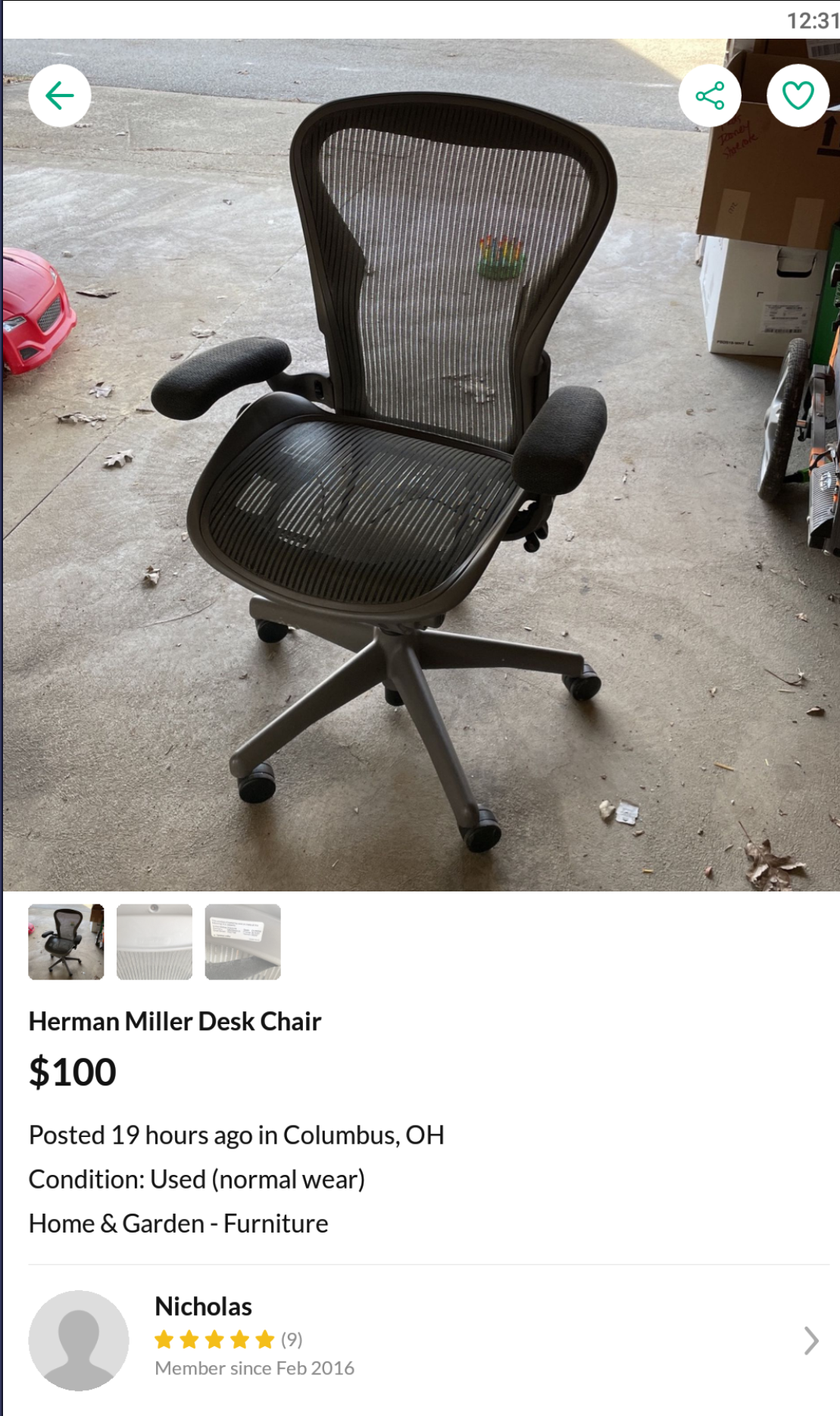 100 Herman Miller Aeron CODE RED ALERT Scrolller