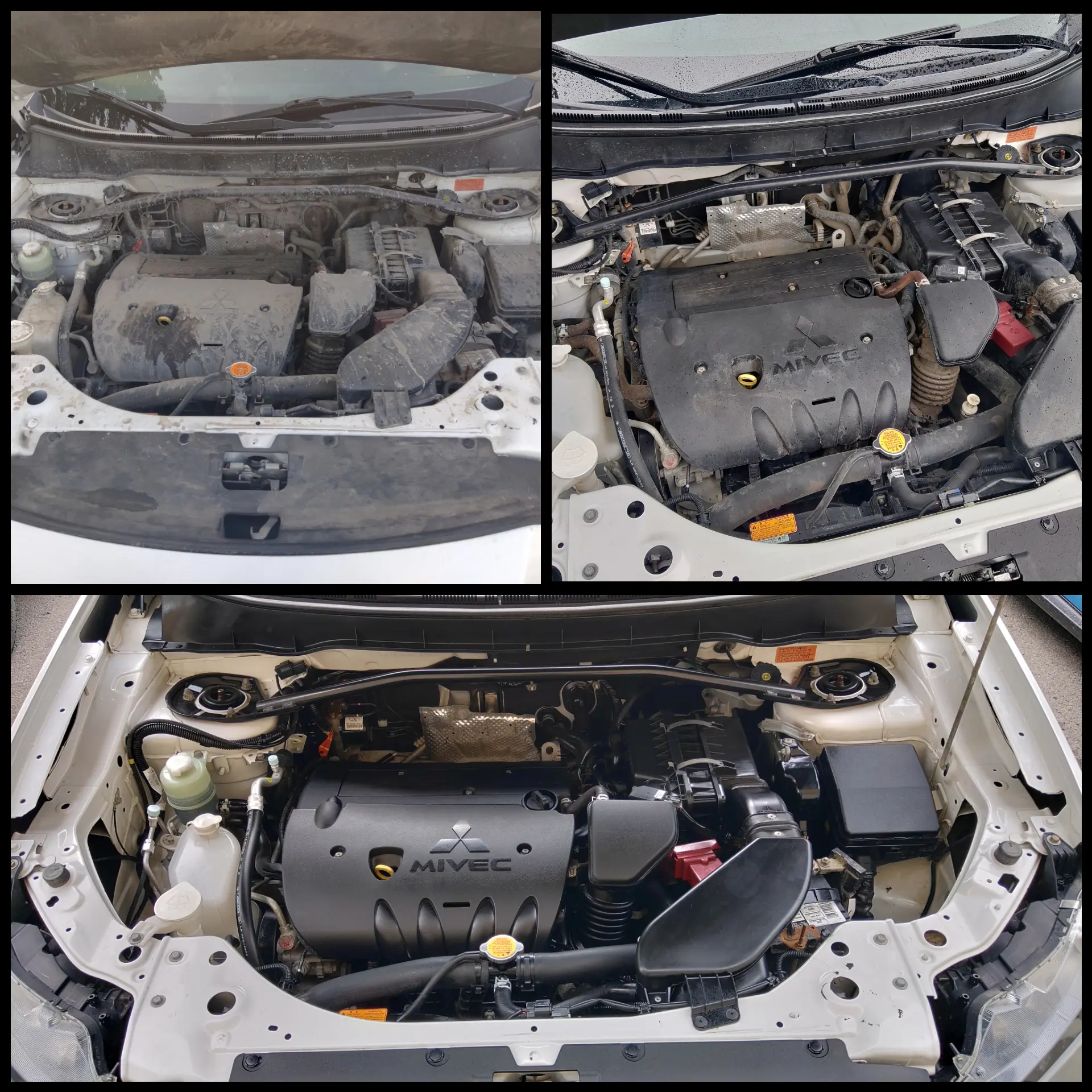 Outlander Clean 11' Outlander. Engine bay saw its first cleaning after 4 years under my ...