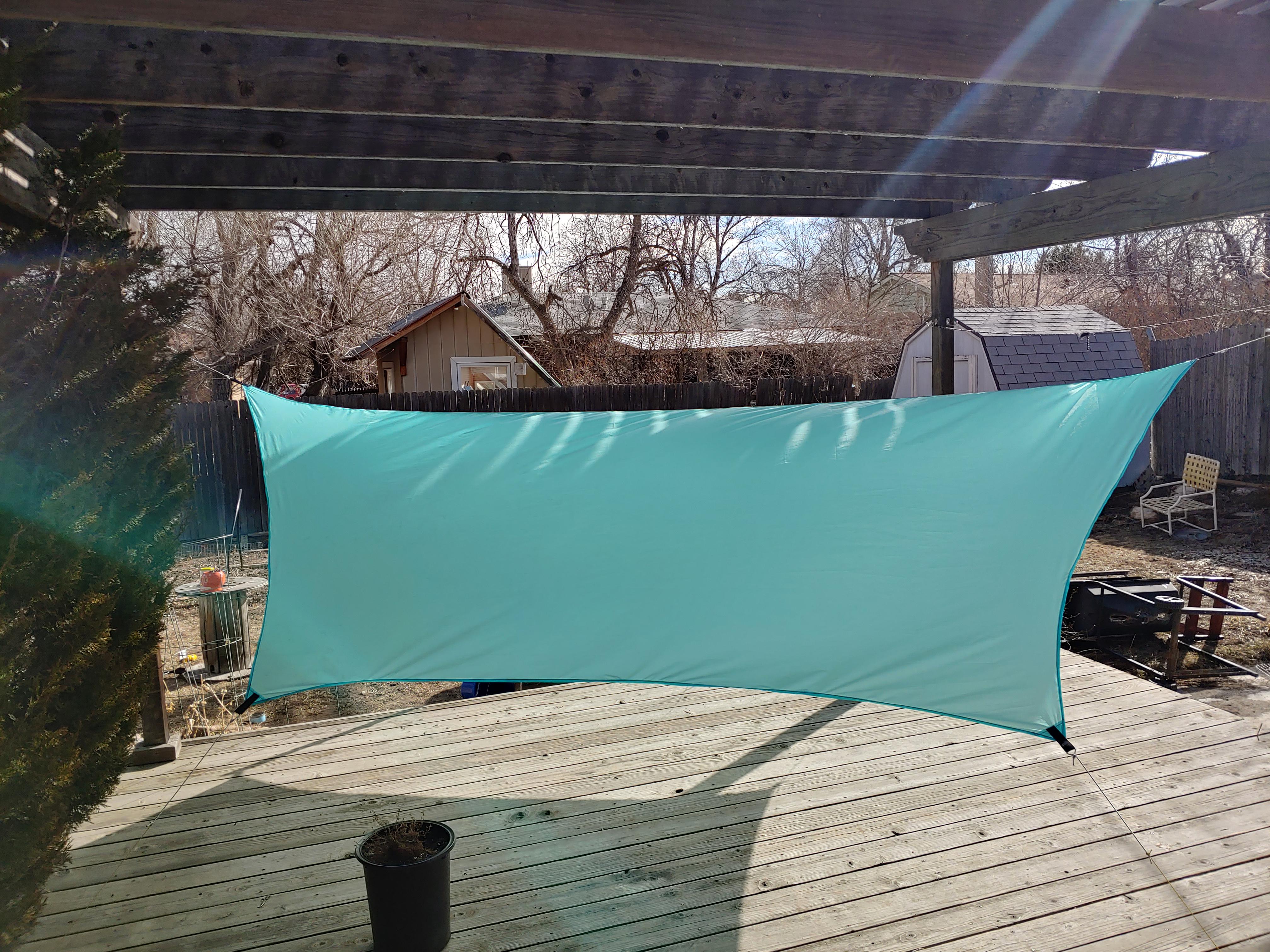 Cats Tarp Rip 12 foot ridgeline cat cut hammock tarp | Scrolller