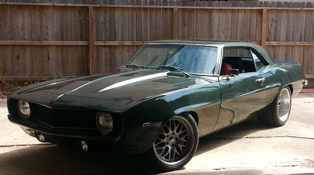 1969 camaro pro touring fathom green | Scrolller