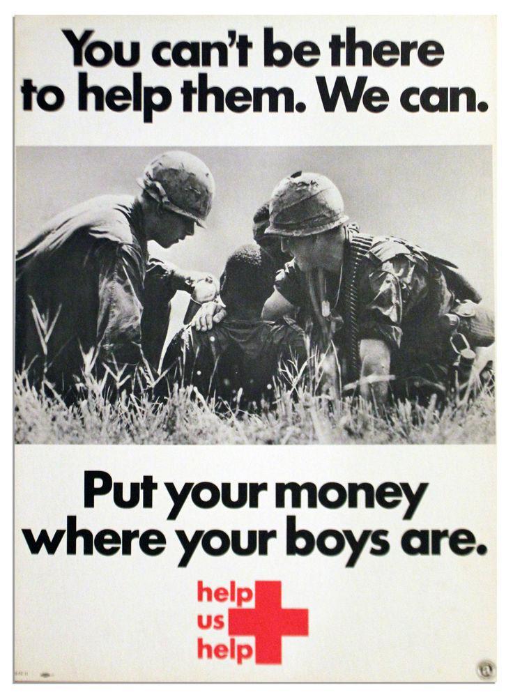 1969 Vietnam war poster from the American Red Cross | Scrolller