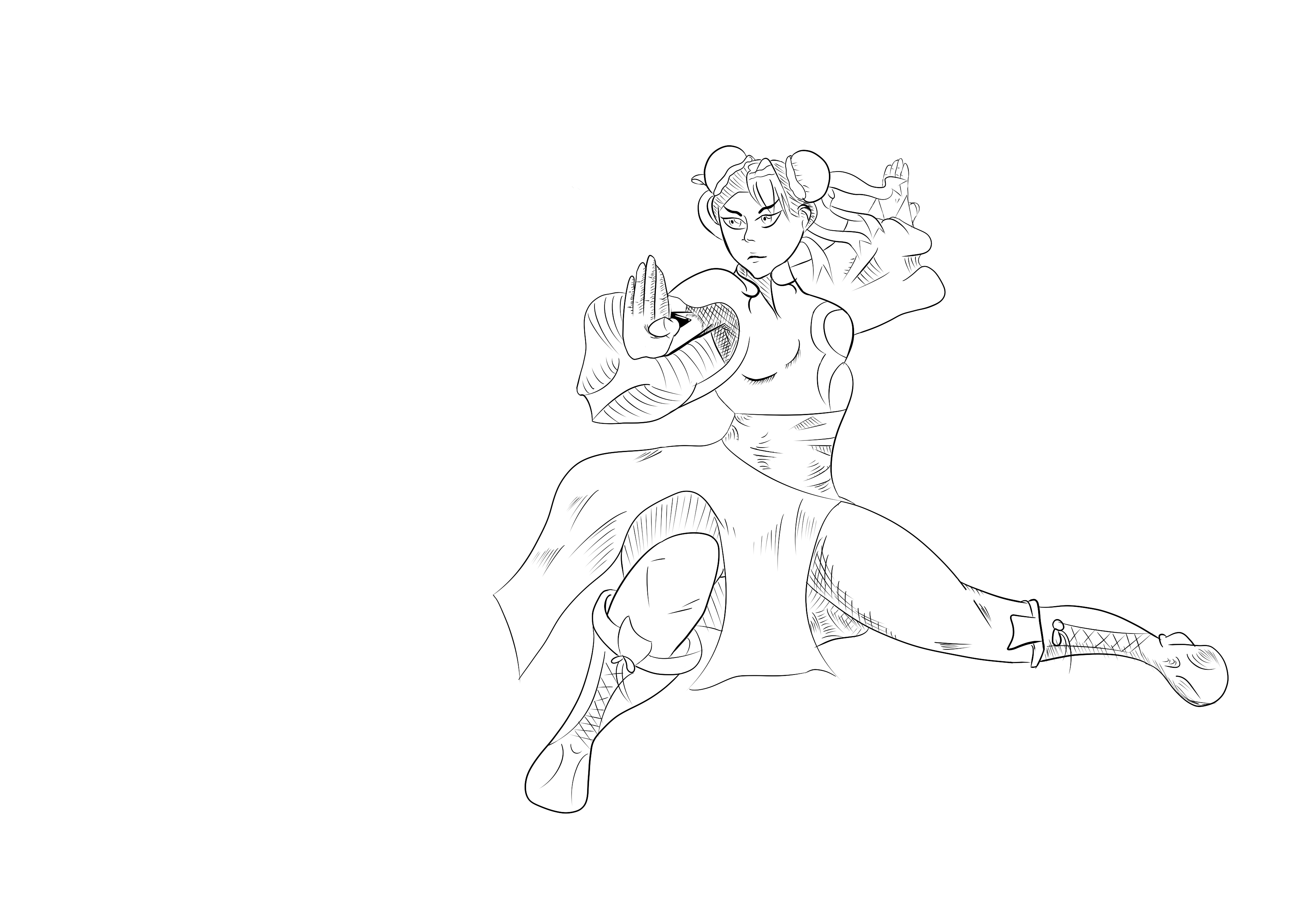 4th tablet drawing drew chun-li | Scrolller