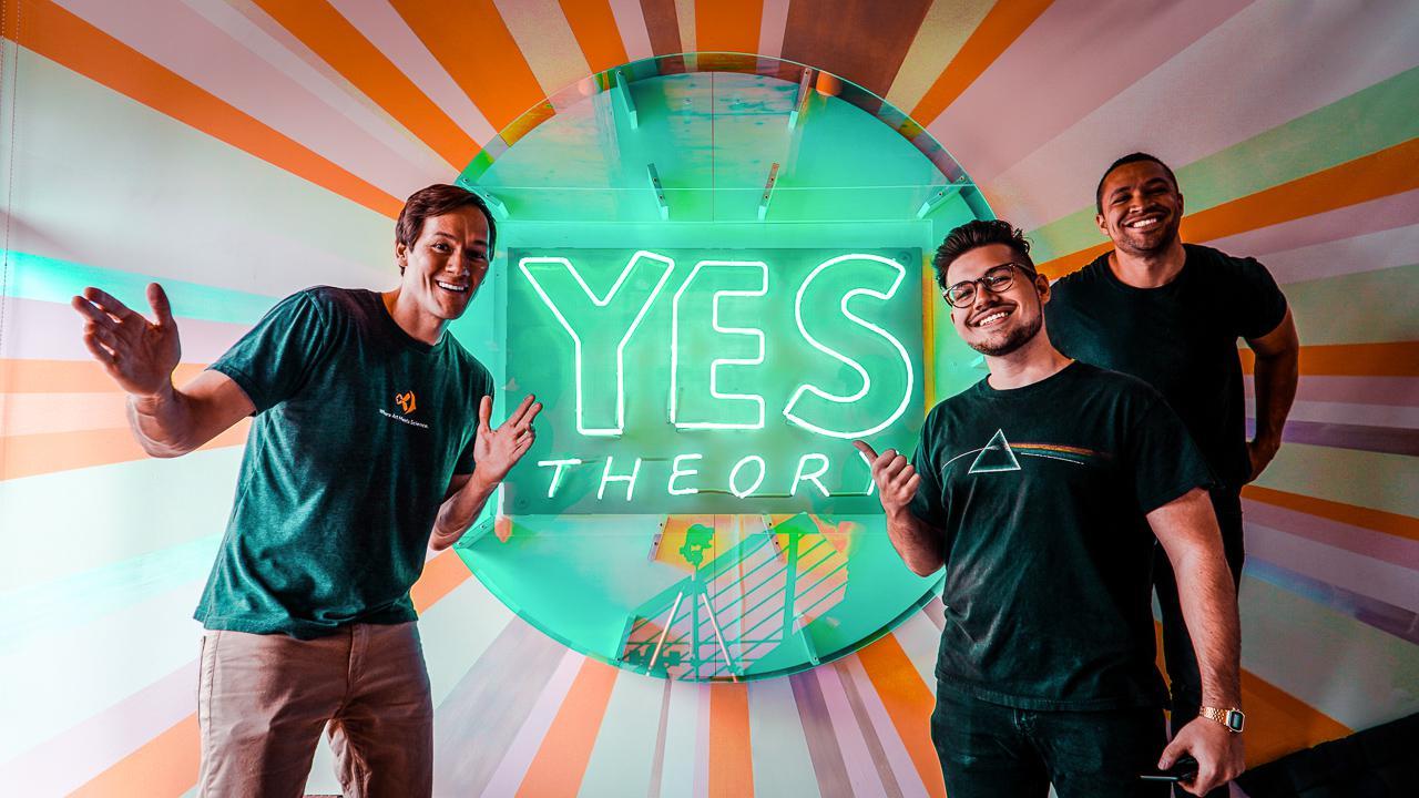 A better look at the Yes Theory sign in the Yes House Scrolller