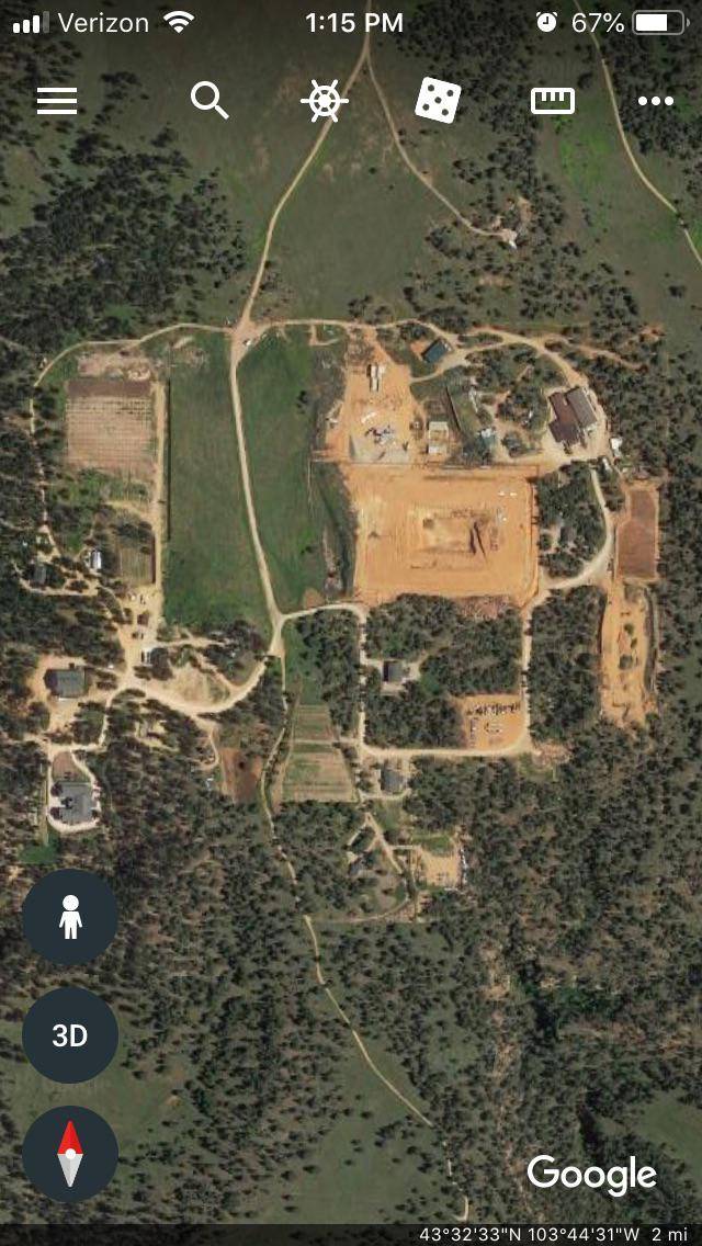 A google earth view of the FLDS compound, Pringle South Dakota | Scrolller