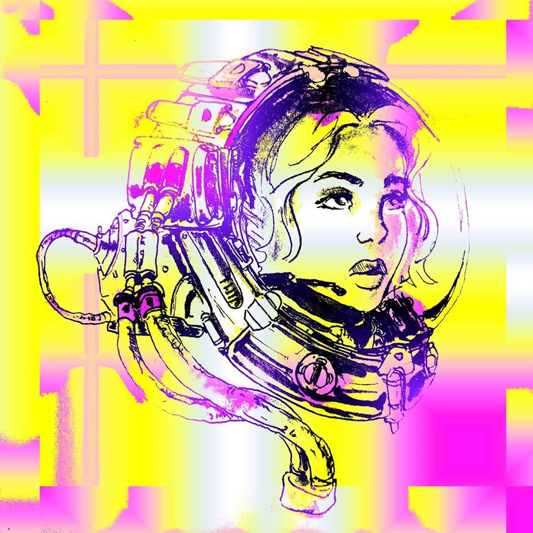 A Space girl by Arthur Belin Scrolller