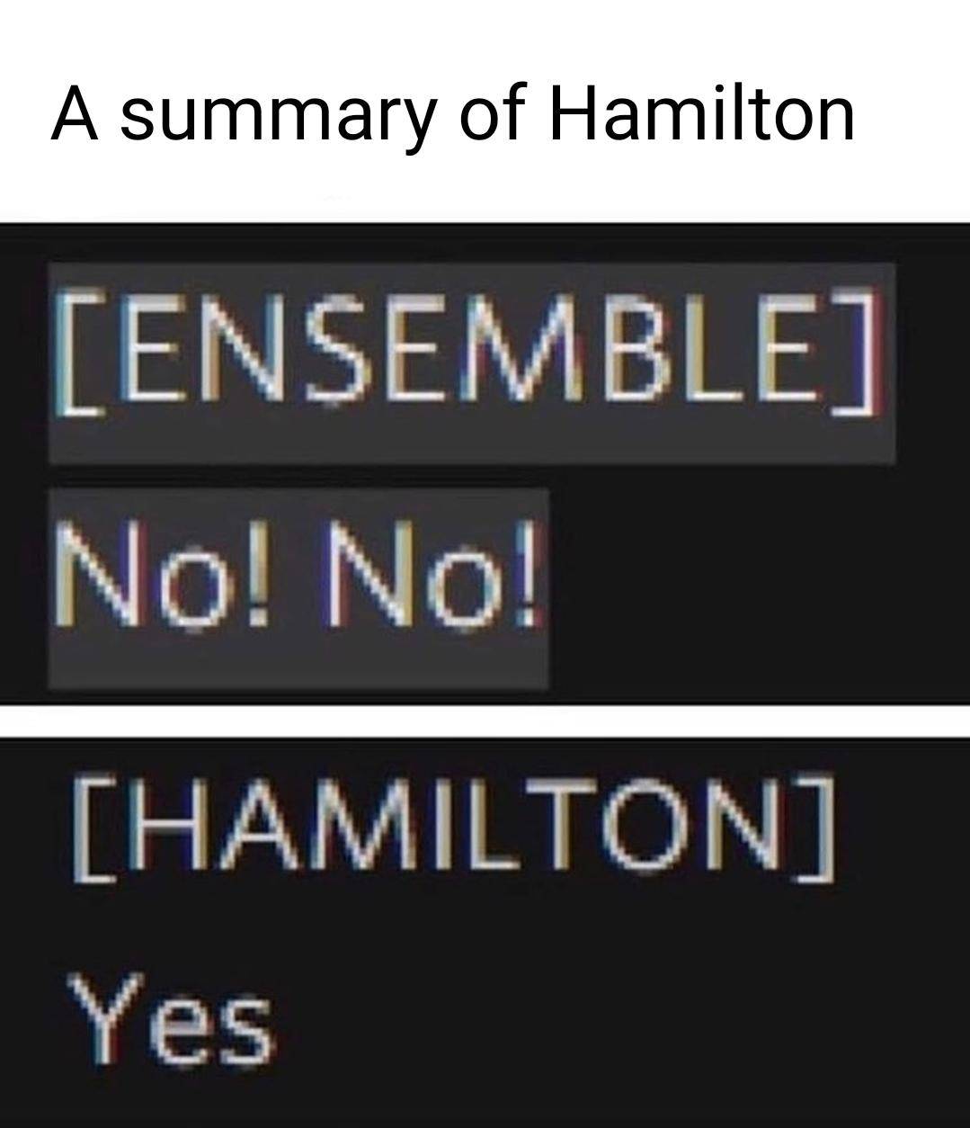 A summary of Hamilton. Scrolller