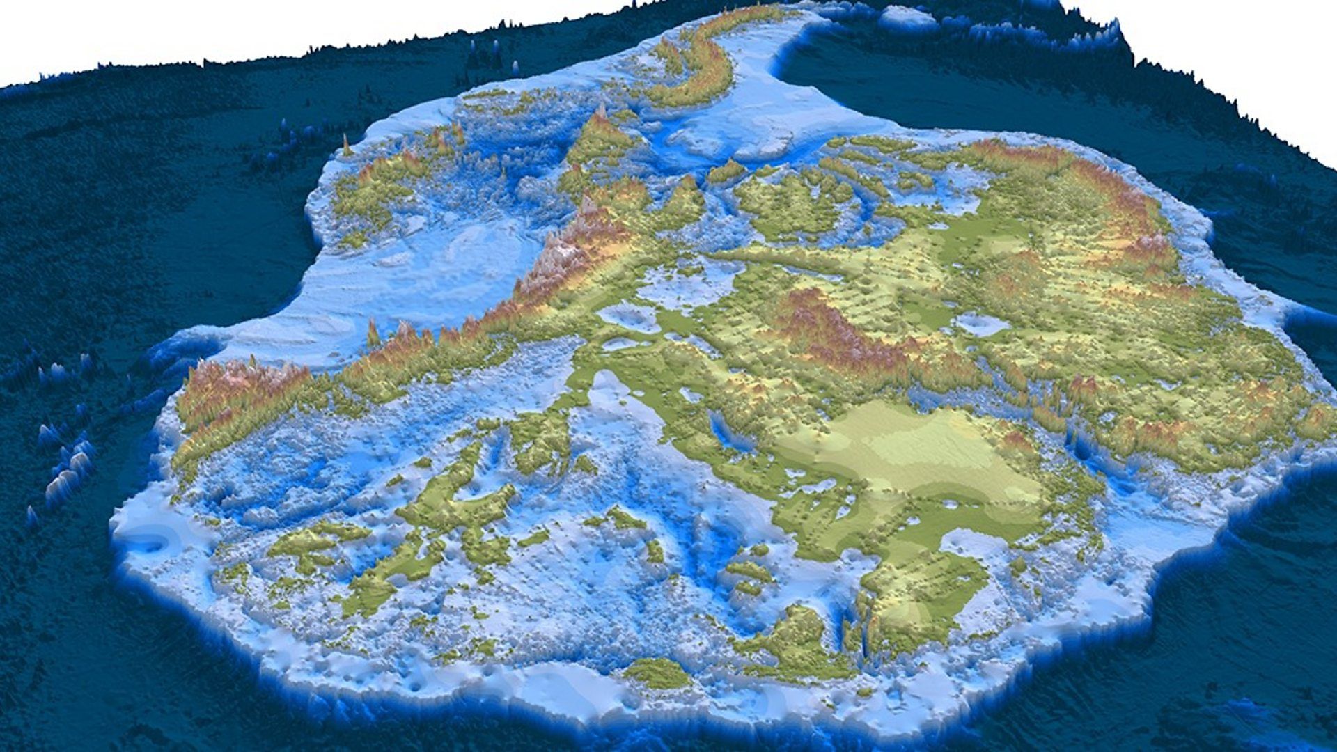 A topological map of Antarctica without ice Scrolller — free download