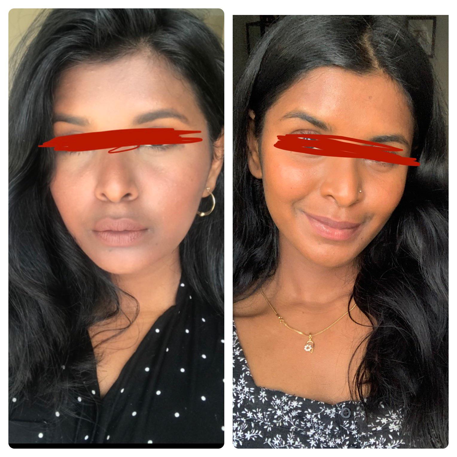 After years of wrong shade matches , I got shade matched to be warm