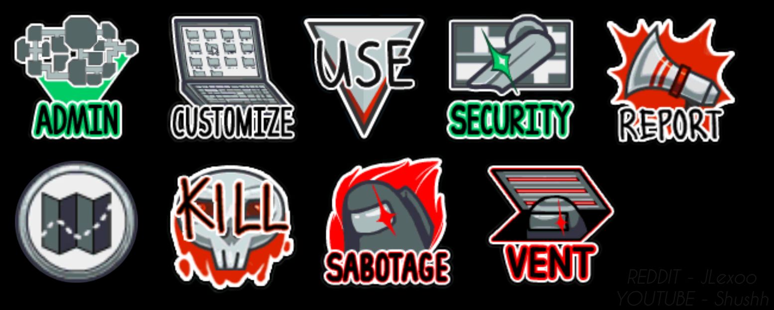 Among Us Icons (except for the characters, cause you can literally find ...