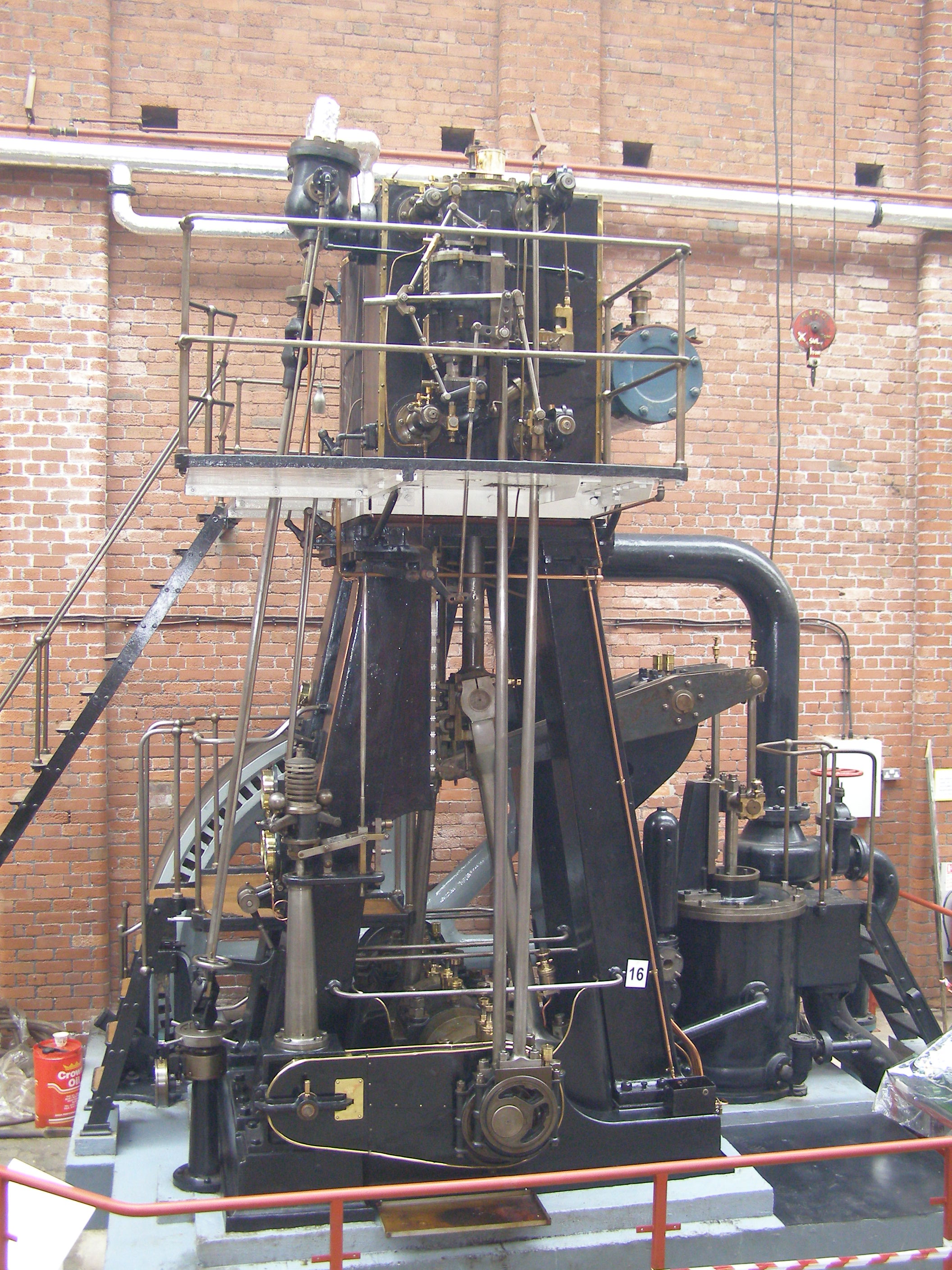 An inverted vertical compound engine rescued from Hardman and Ingham's ...