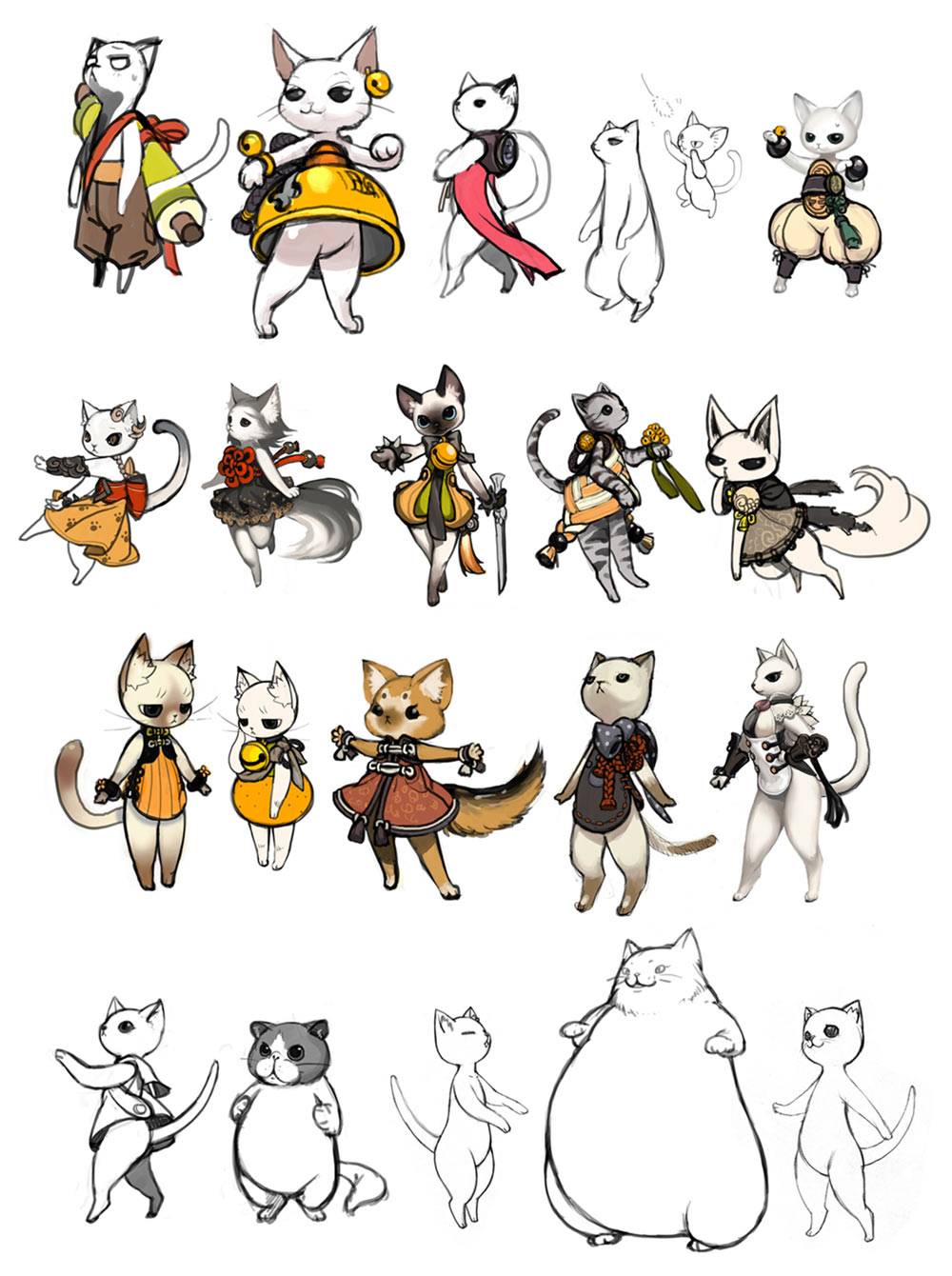 and-bns-early-concept-art-ideas-for-summoner-cat-familiars-scrolller