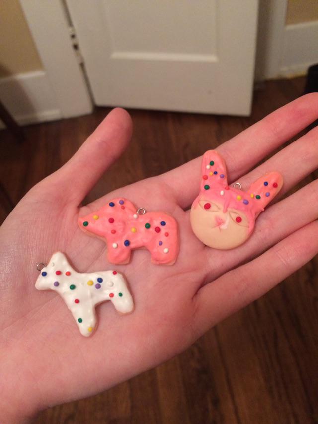 Animal crackers that I made and my animal cracker themed bunny head 🐰 ...