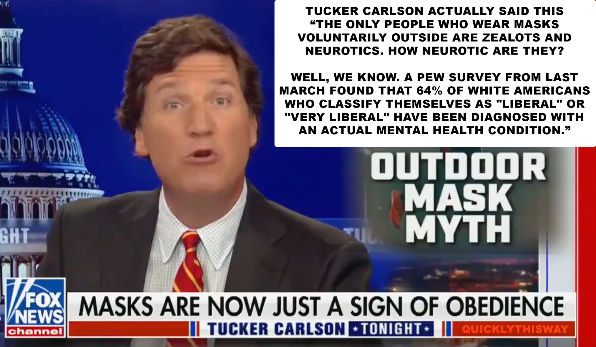 Liberal Masks As a neurotic mask-wearing liberal with an actual mental health ...