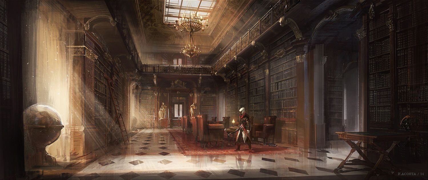 Assassins Creed Library Concept Art | Scrolller