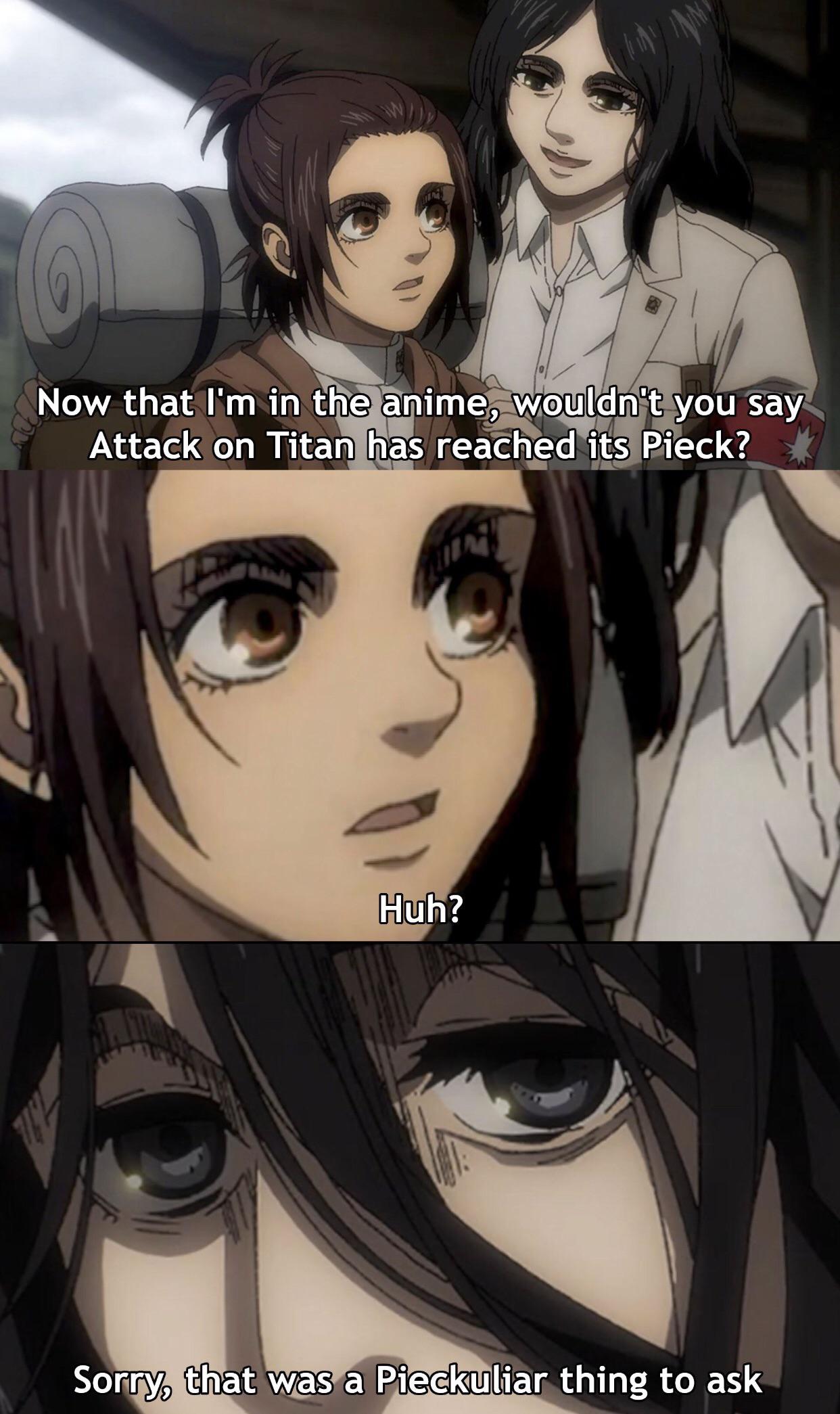 attack on titan reaching its pieck | Scrolller