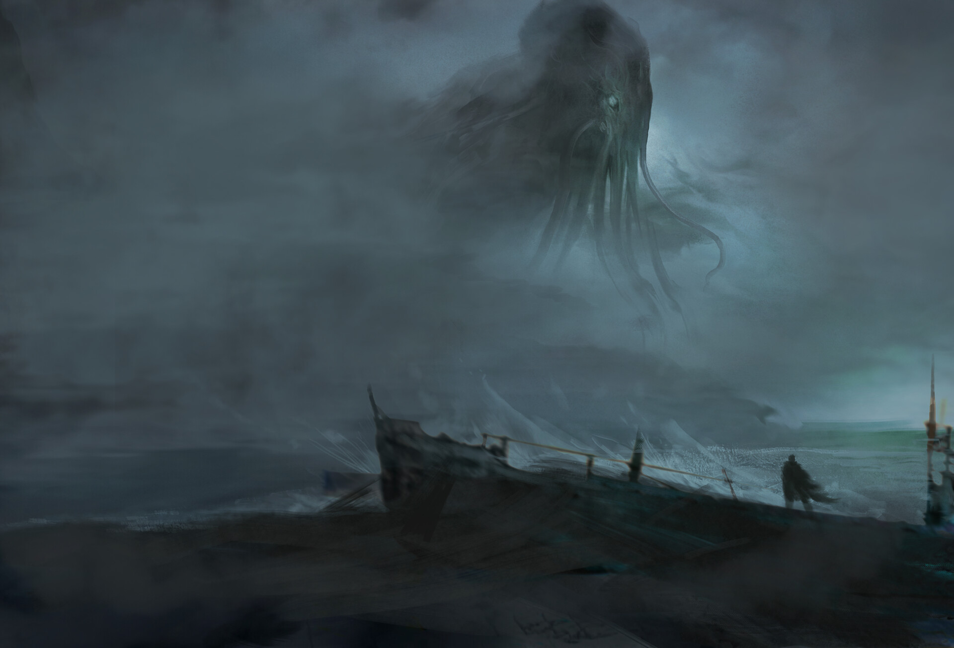 Awakening of Cthulhu by Mika Koskensalmi | Scrolller