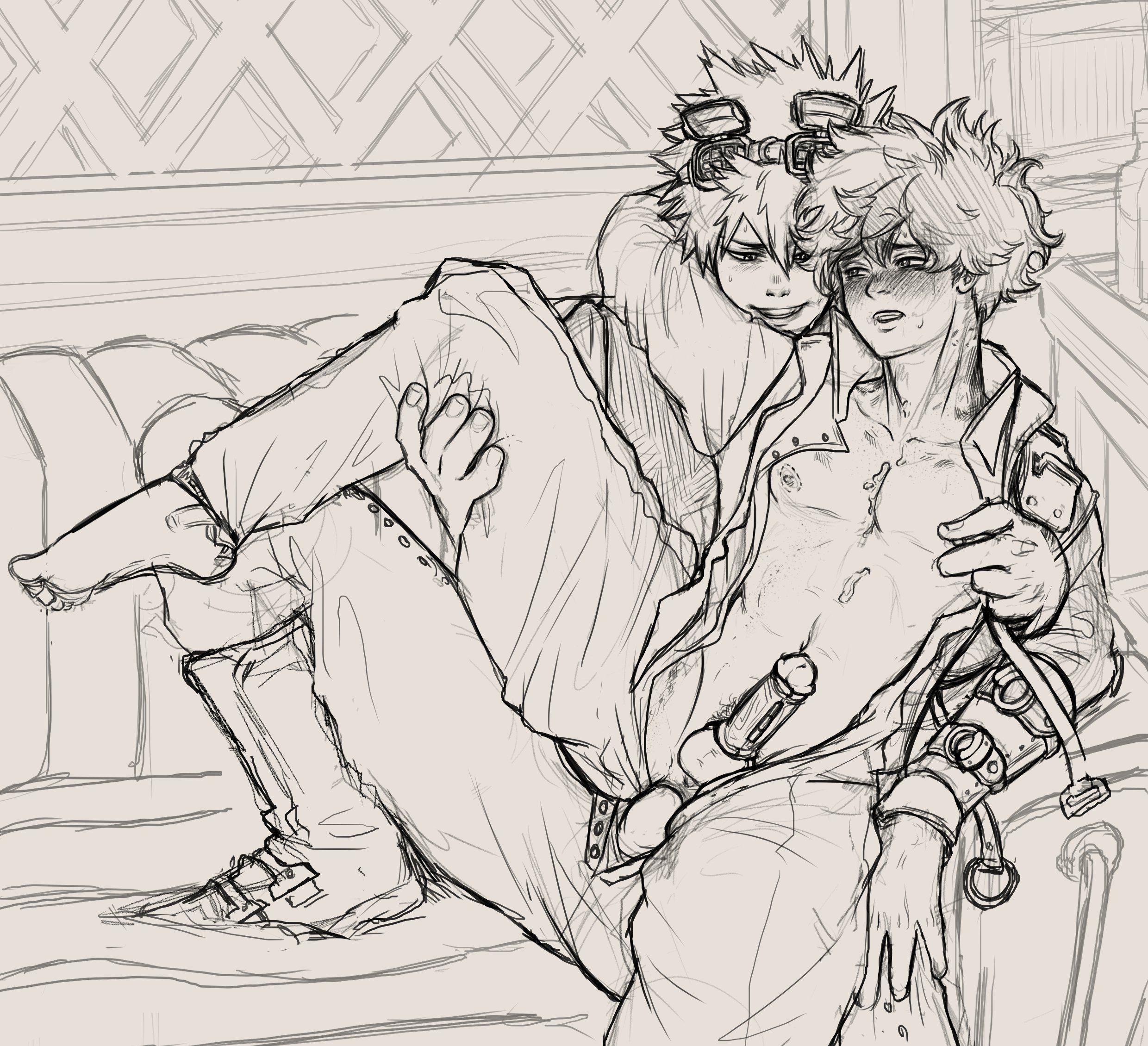 Bakudeku 18+ Sketch By Libertydan On Deviantart