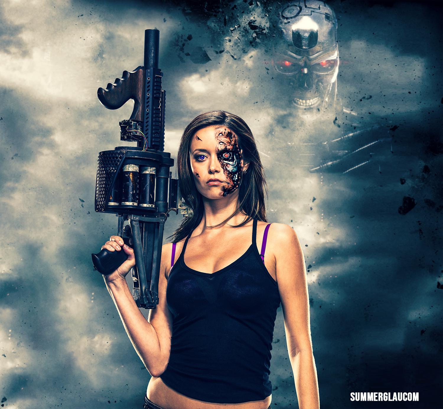 Battle damaged Terminator (used unseen outtake) | Scrolller