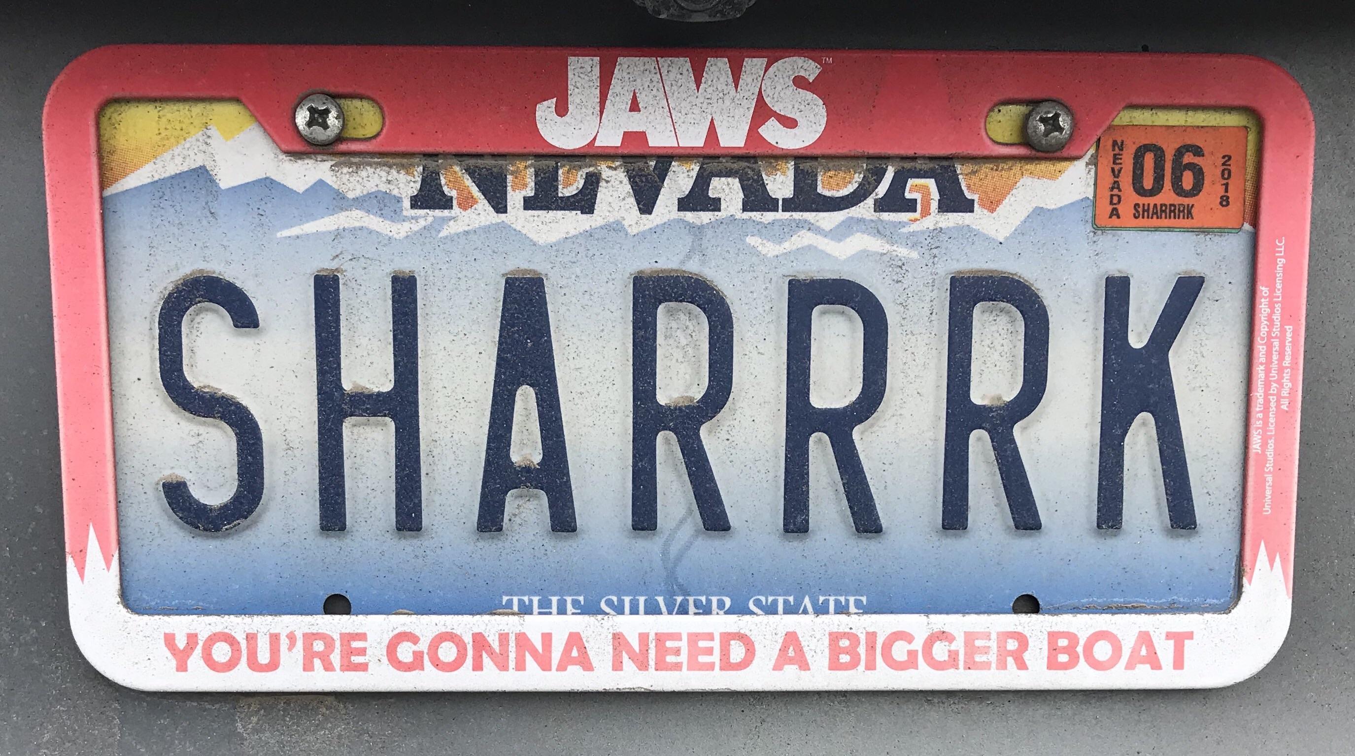 Best Jaws License Plate Ever??? | Scrolller
