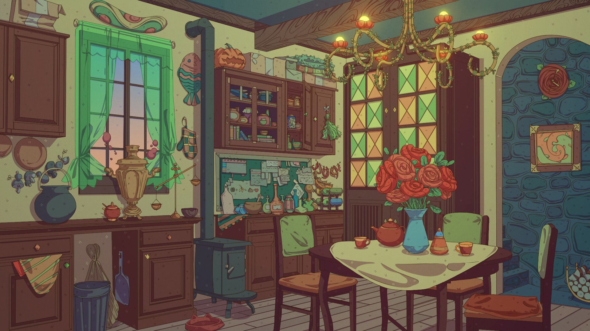 Bewitched Kitchen by Onihime San | Scrolller