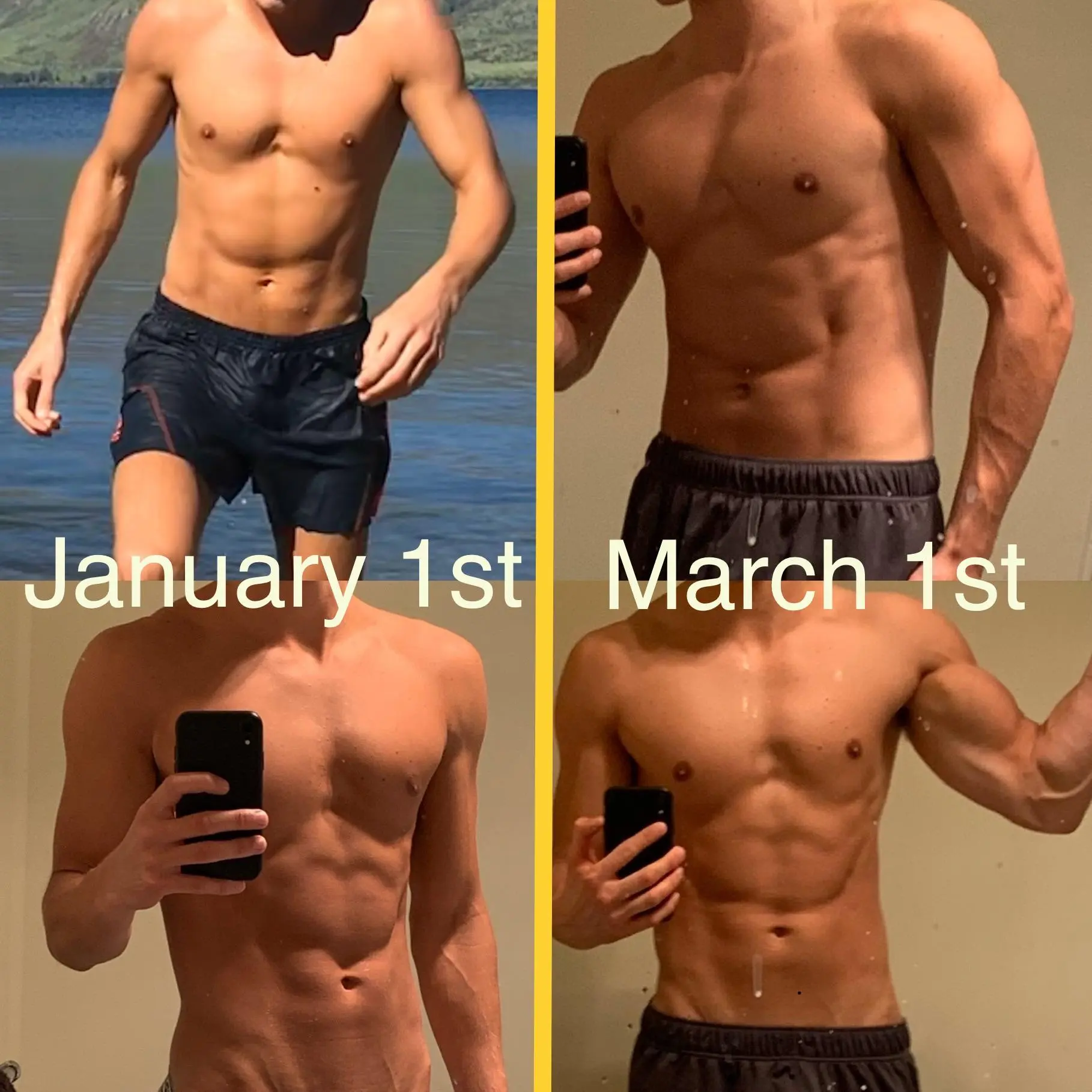 [BoC] 147lbs —> 160lbs, 6’1 24 years old. First time bulking, 2 months ...
