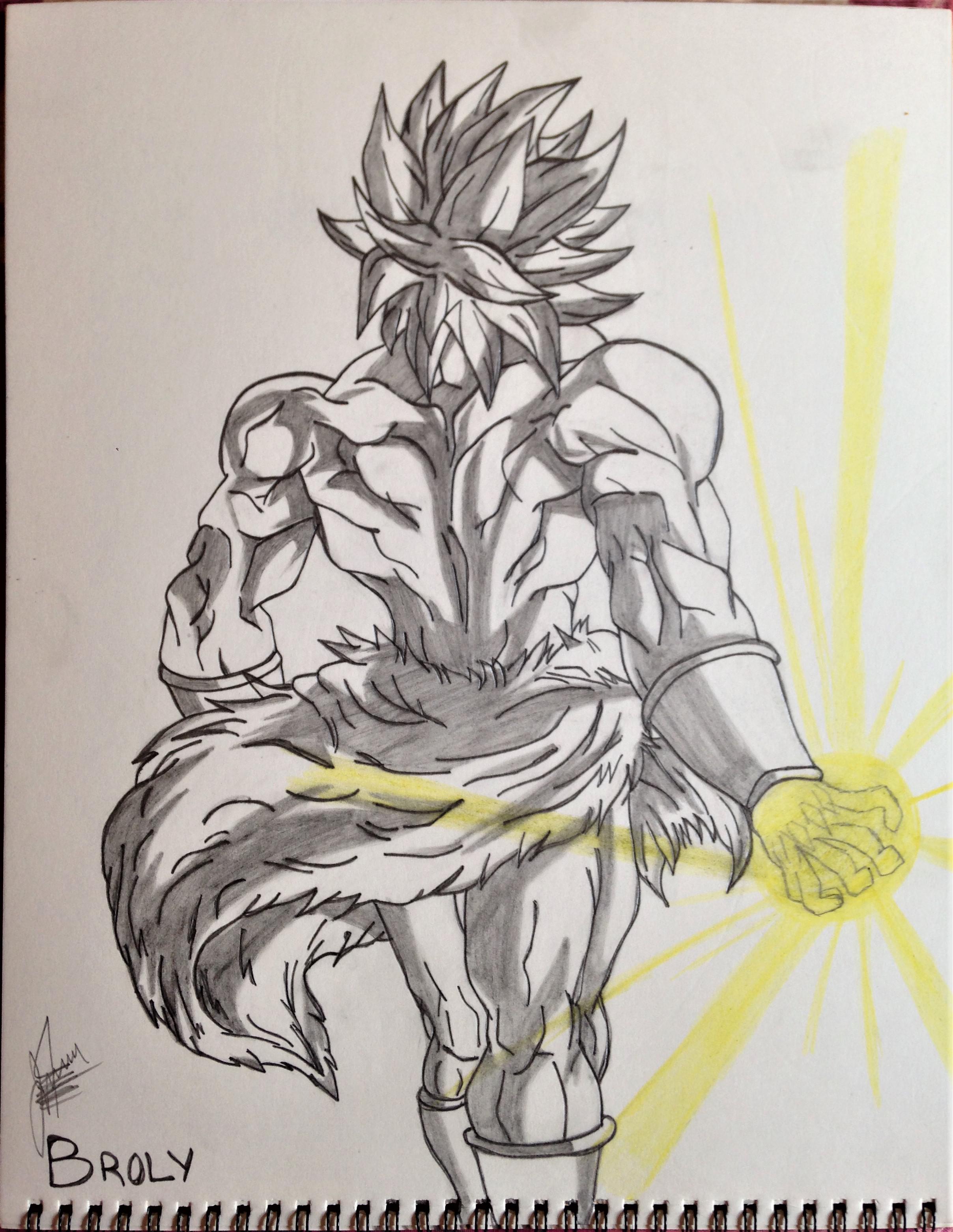 Broly The Legendary Super Saiyan From Dragon Ball "ART BY NOMAN RAUF
