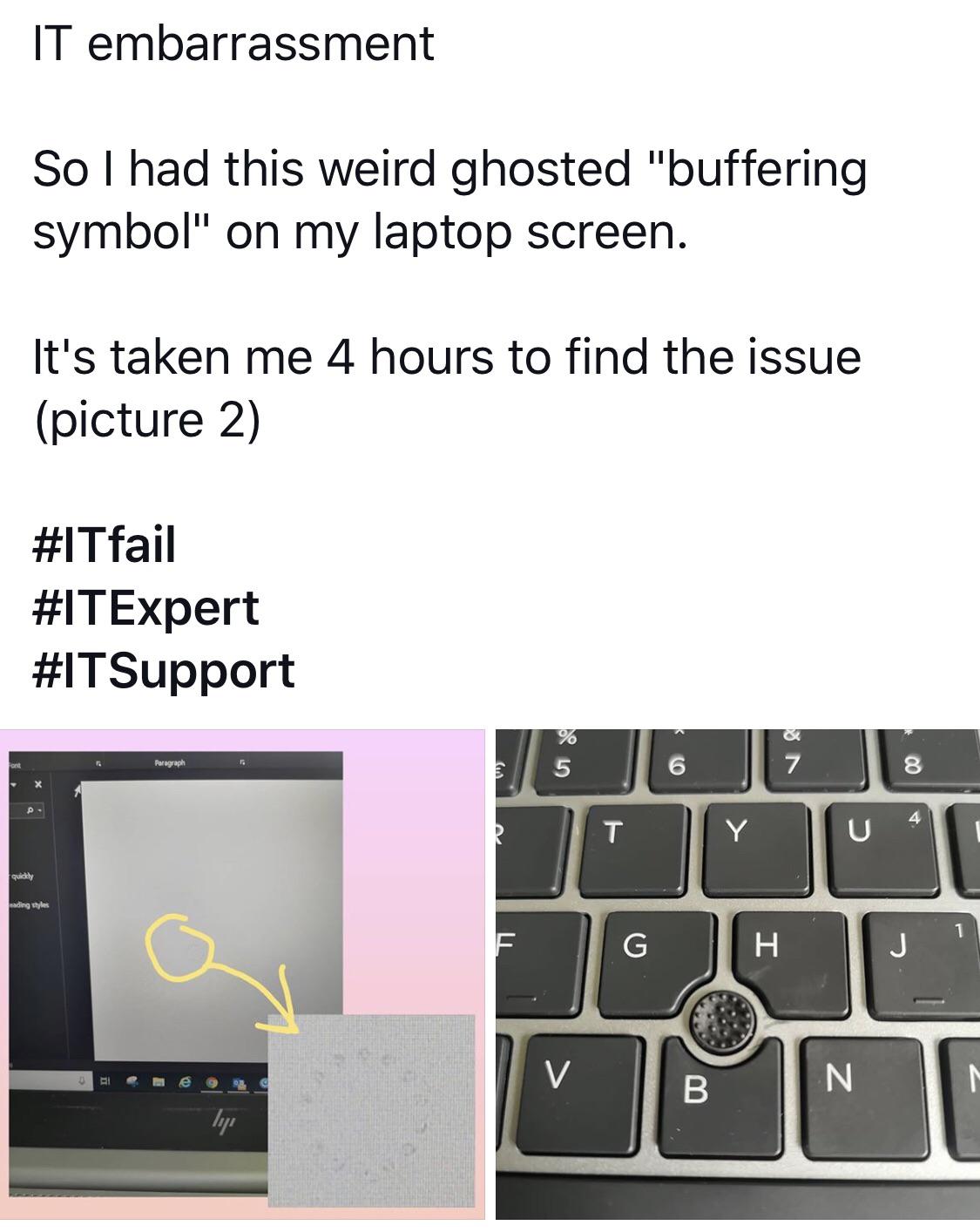 Buffering symbol that simply won’t budge | Scrolller