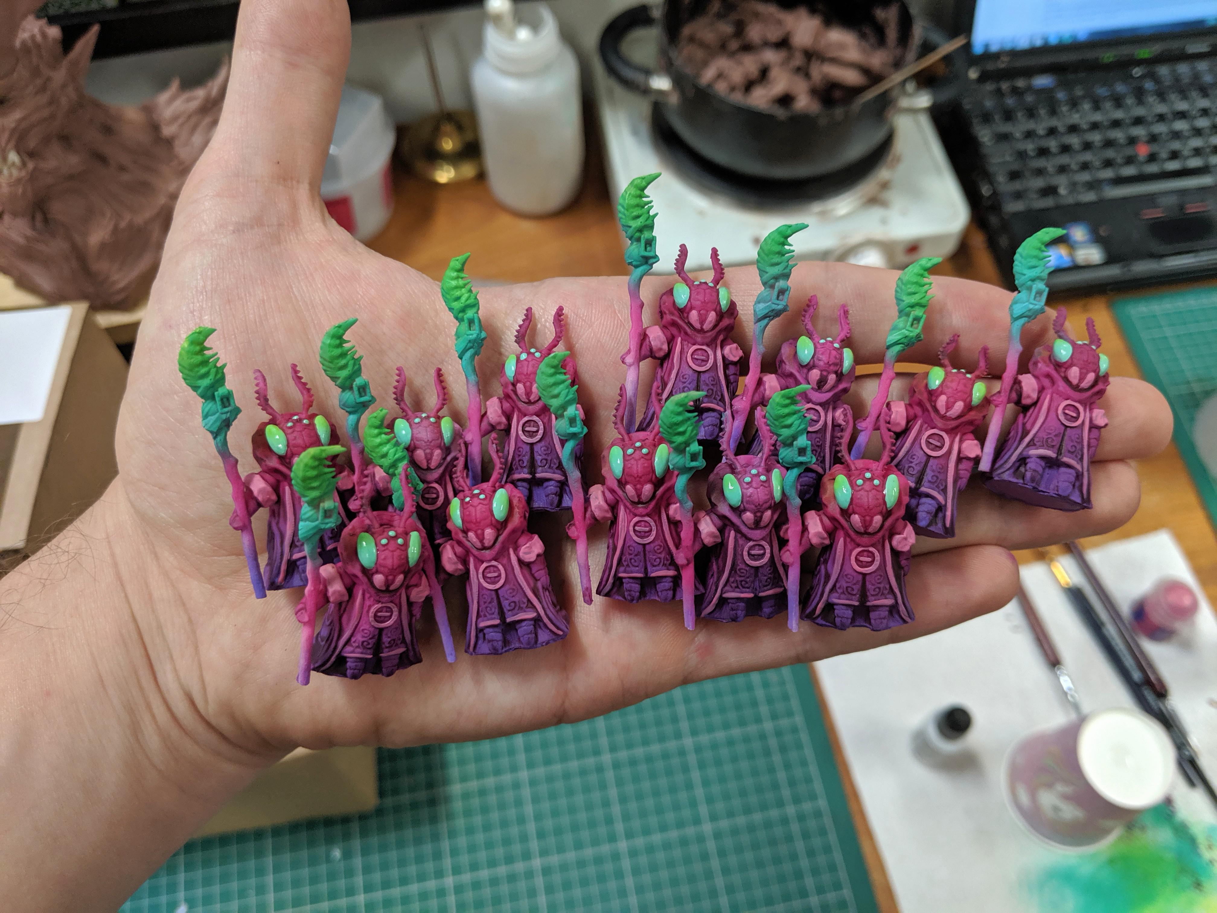 Bug mages! (Technically two in the group are printed, the rest have ...