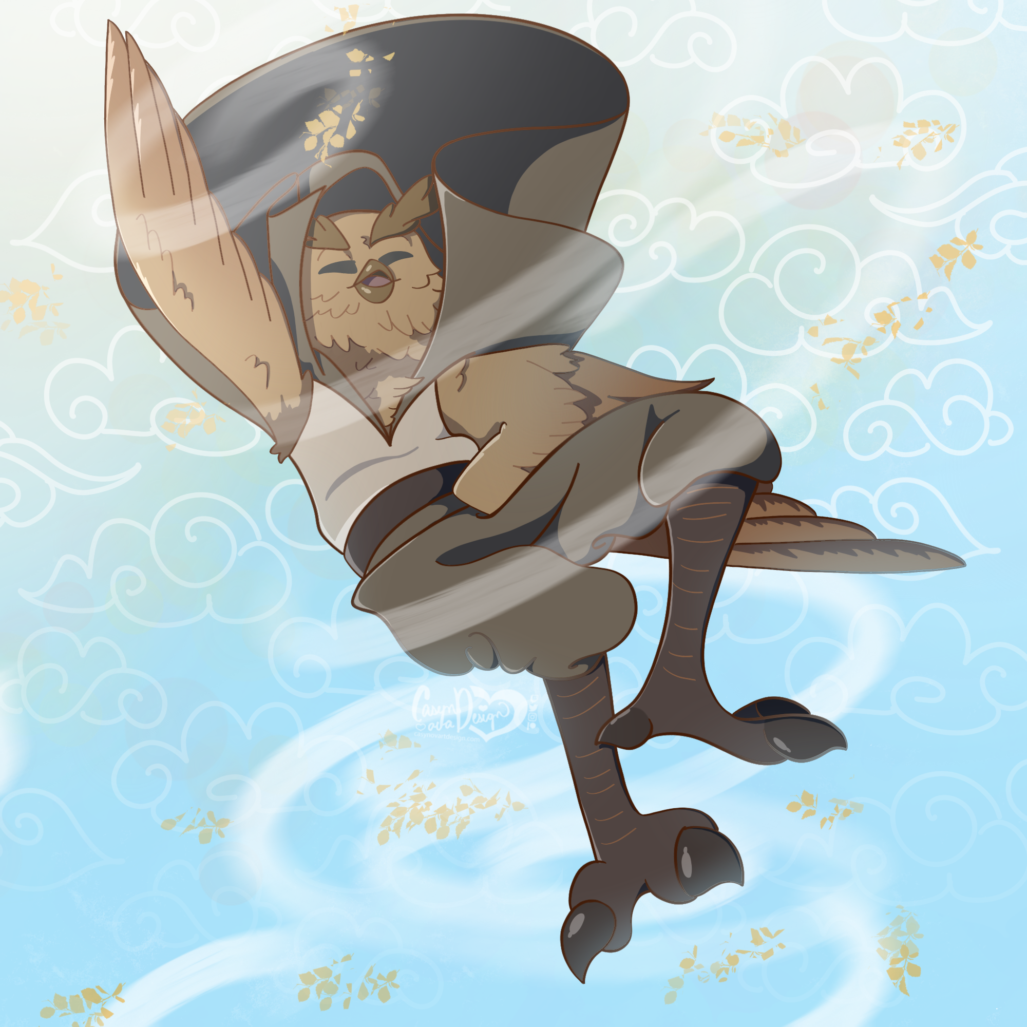 But what if my owl was an airbender from avatar? Using the wind and air ...