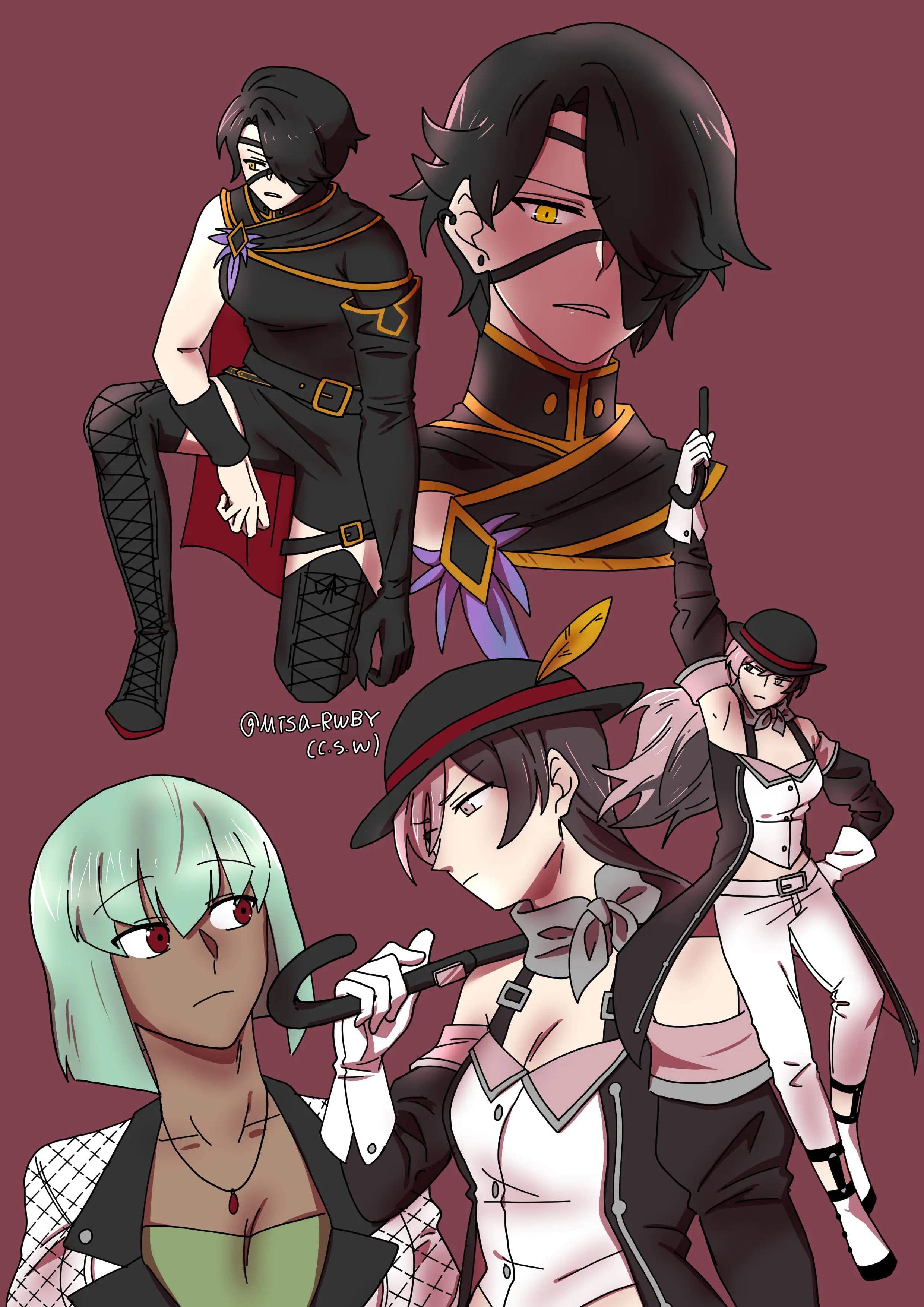 C, N, & E [@Misa_RWBY] | Scrolller