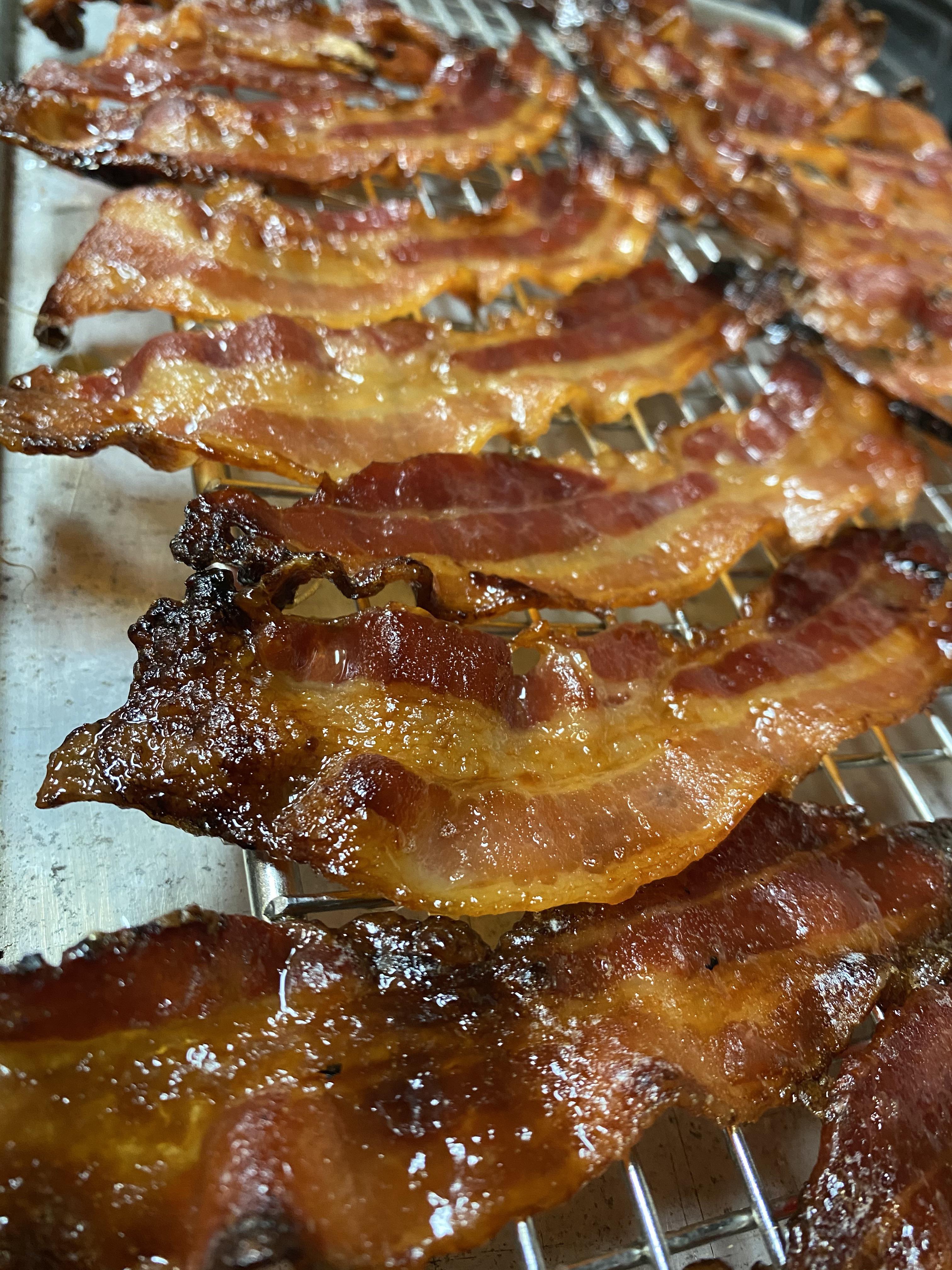 Candied Bacon with Cayenne Scrolller