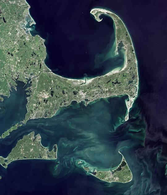Cape Cod, satellite image by NASA [OS][6000x7000] | Scrolller