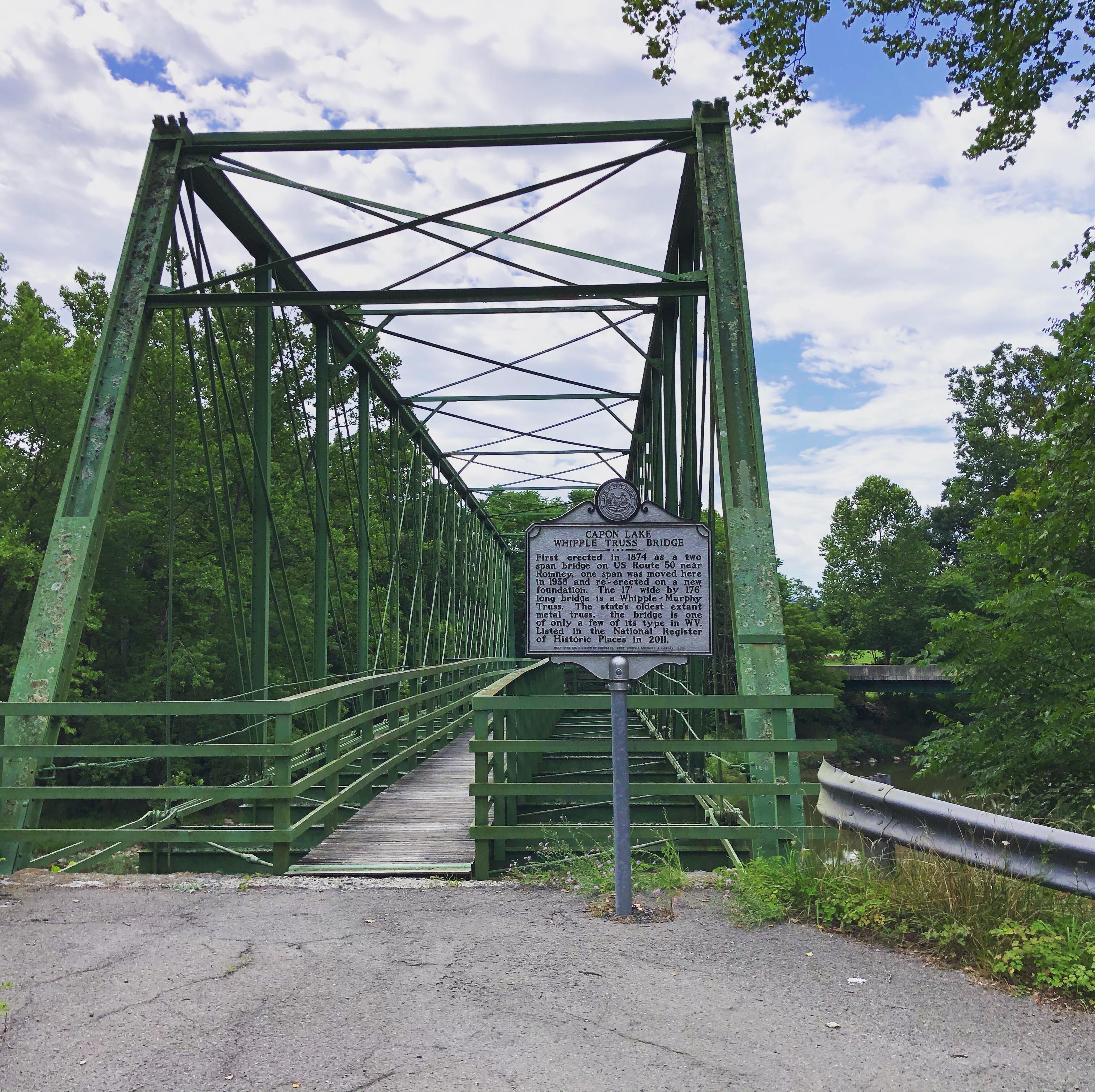 Capon lake, Whipple Truss Bridge. Scrolller