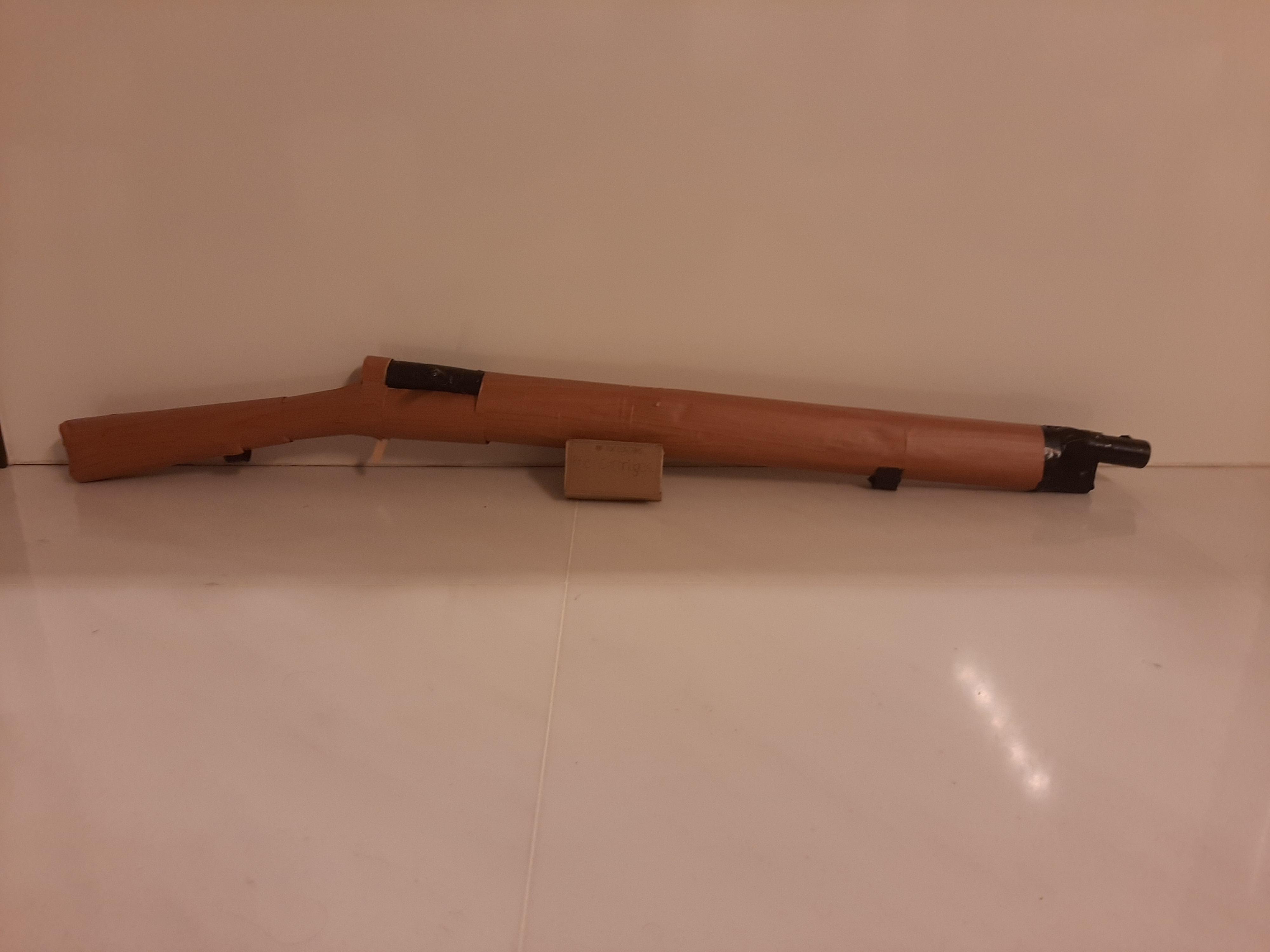 Cardboard rifle made from cardboard tubes | Scrolller