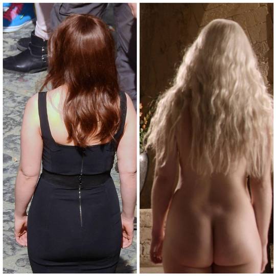 Emilia Clarke ass on/off