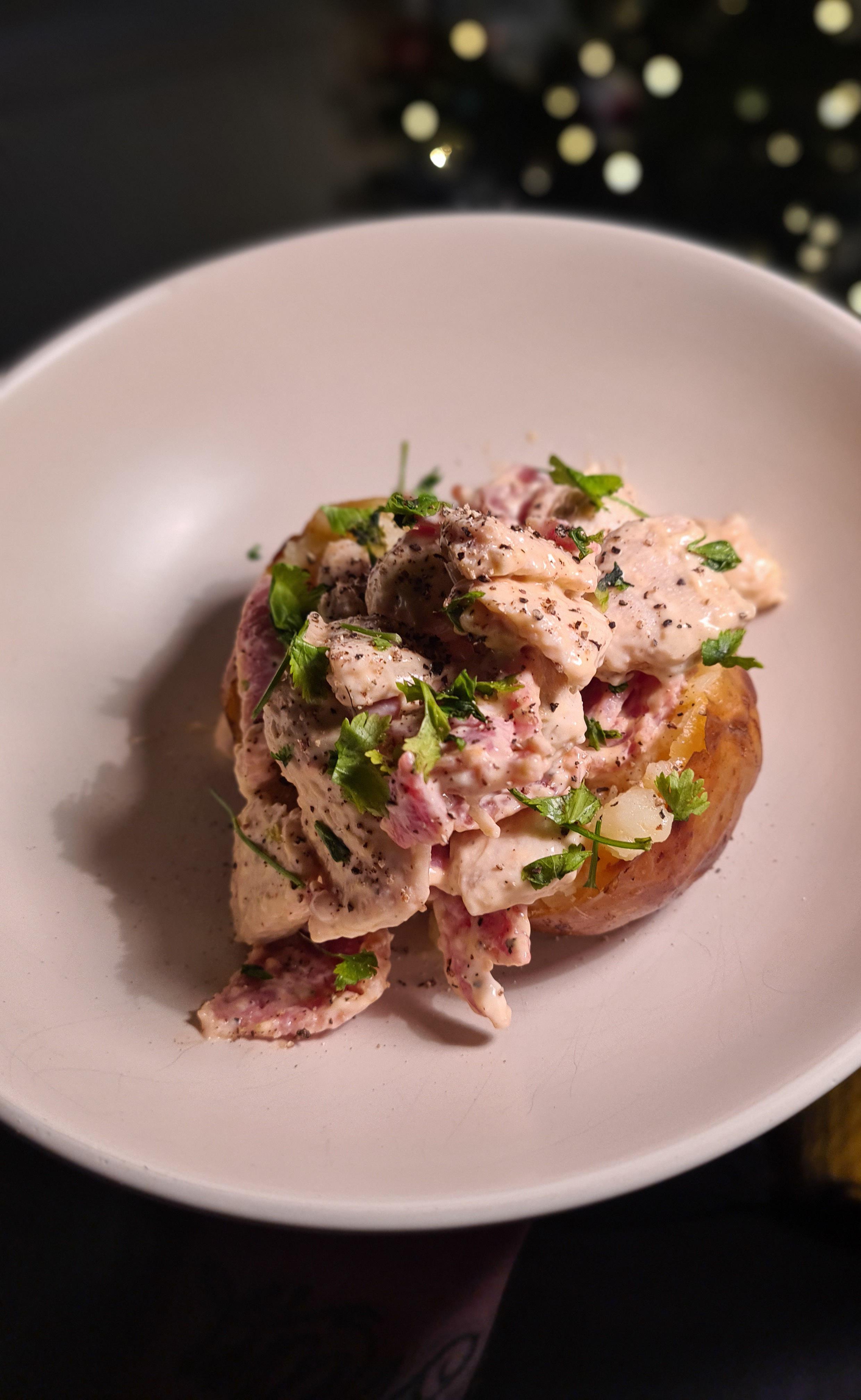 Chicken, bacon and mayo jacket potato Scrolller