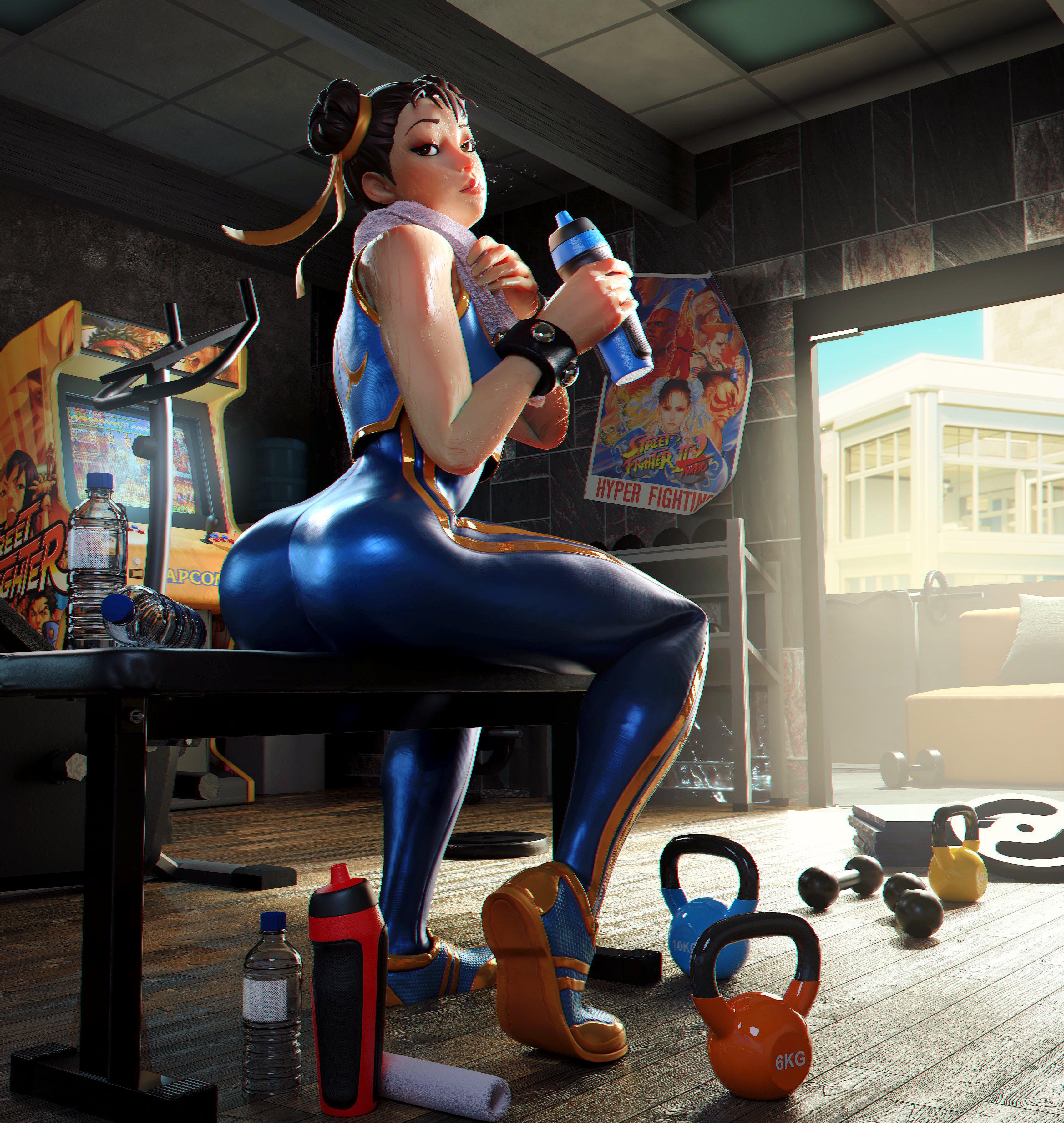 Chun Li Demonstrating The Importance Of Fitness Ingyuarts Scrolller