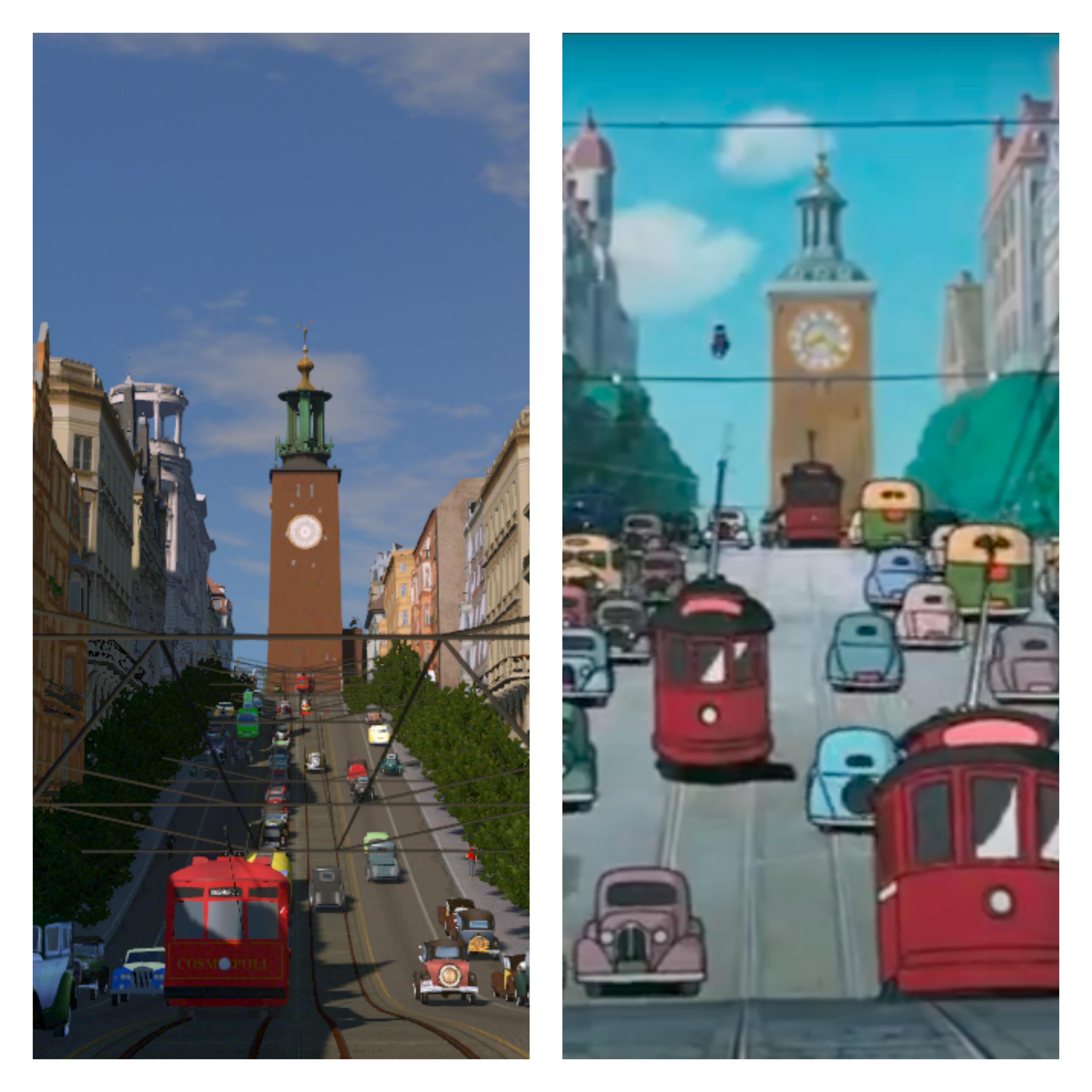 Cities Skylines and Kiki's delivery service side by side | Scrolller