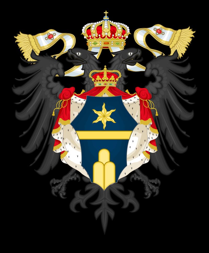 Coat of Arms of the Albani family, a italian family with albanian
