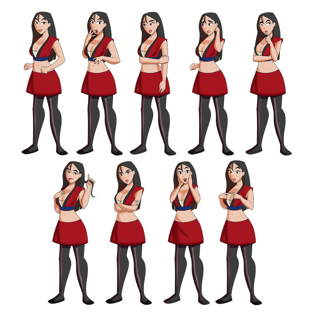 [Conquered Hearts] Mulan Sprites preview | Scrolller 