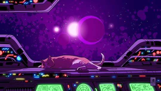 Console Cat by Alex Martin