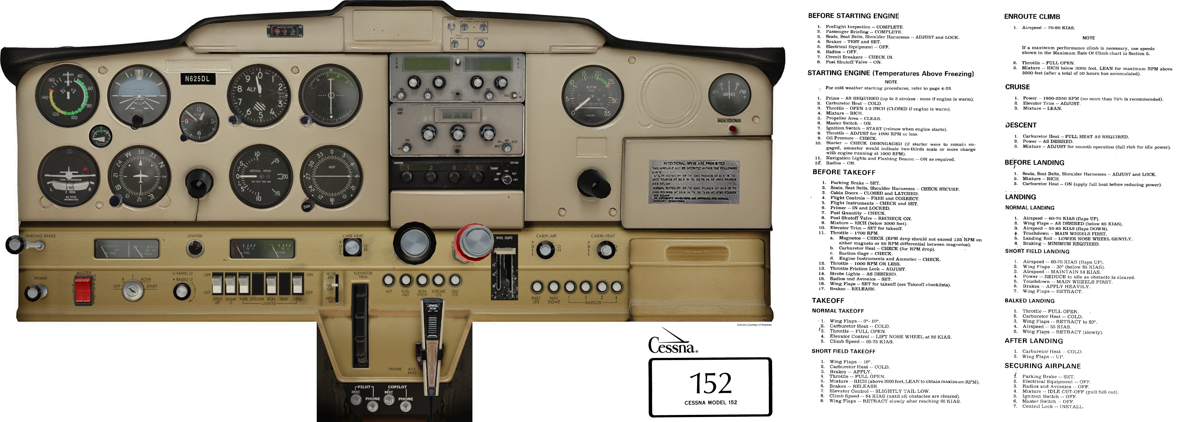 Couldn't find a good C152 cockpit poster for chair flying so I whipped ...