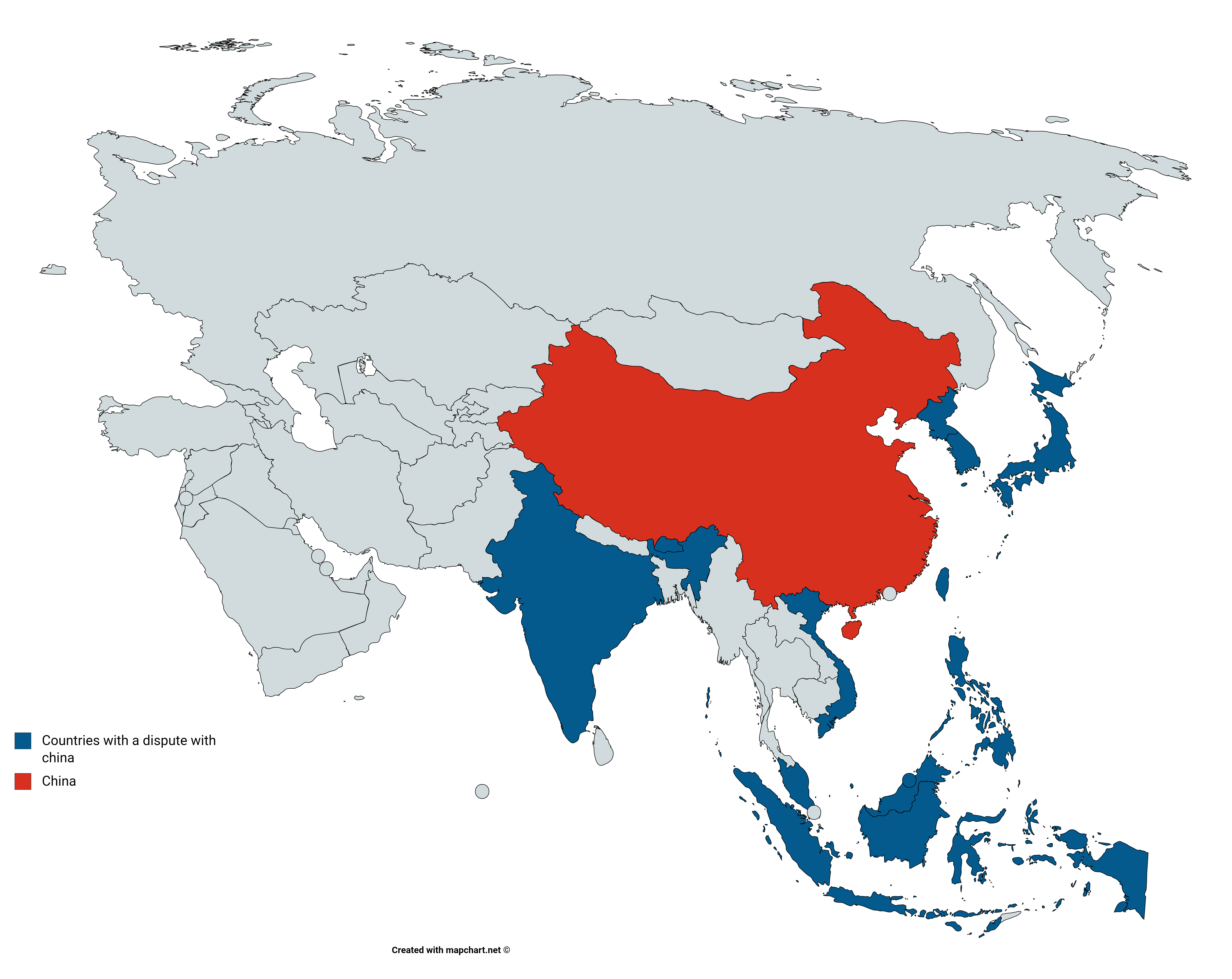 Countries with a border dispute with China | Scrolller