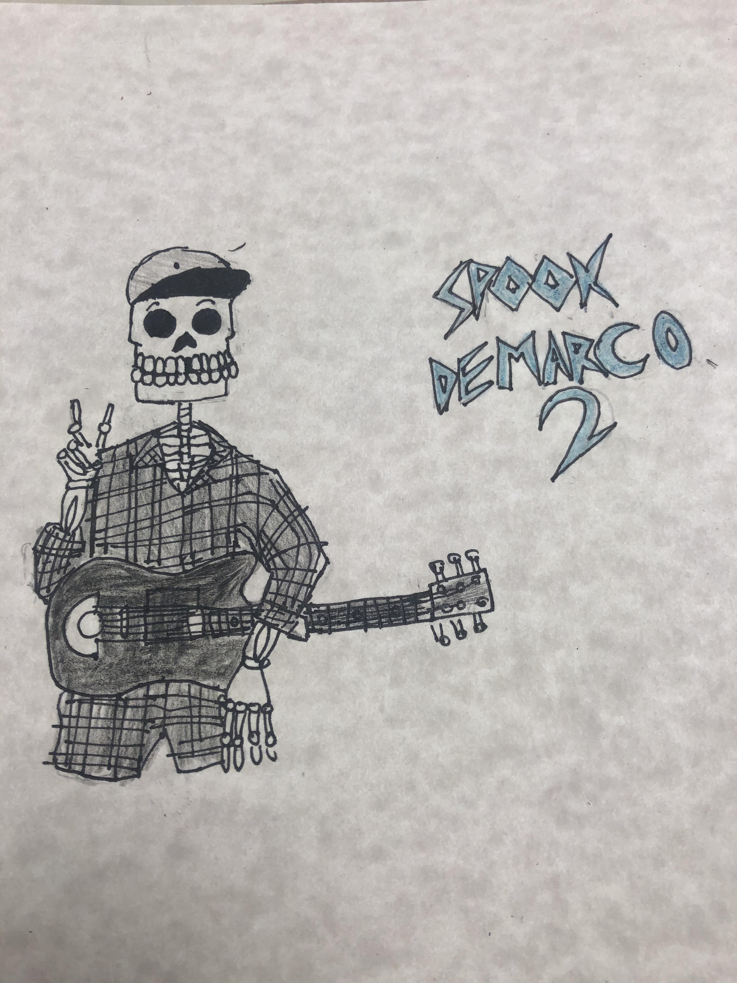 Day 1 of Redrawing album covers for Spooky season: Spook DeMarco 2 ...