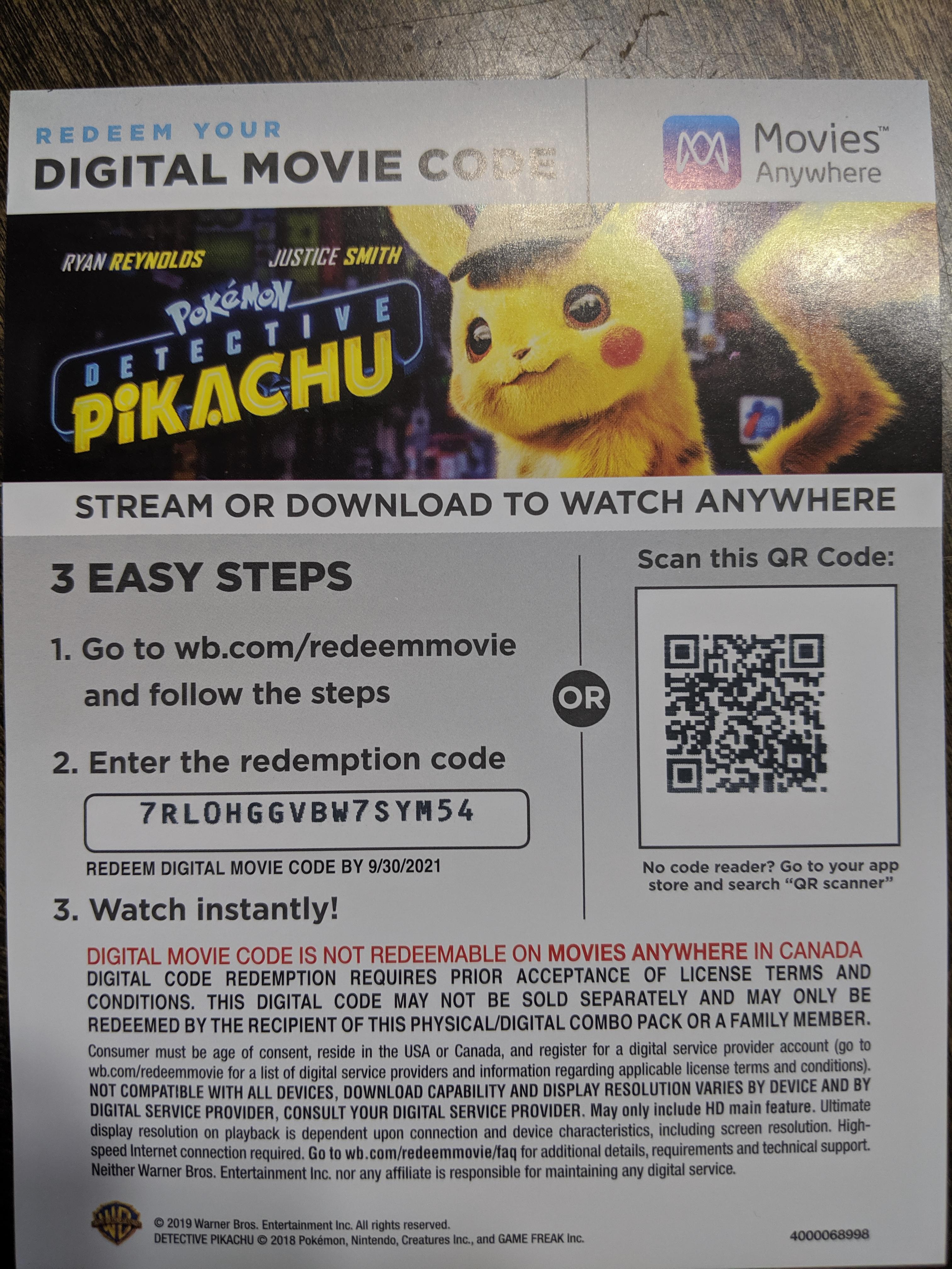 Detective Pikachu digital code up for grabs | Scrolller
