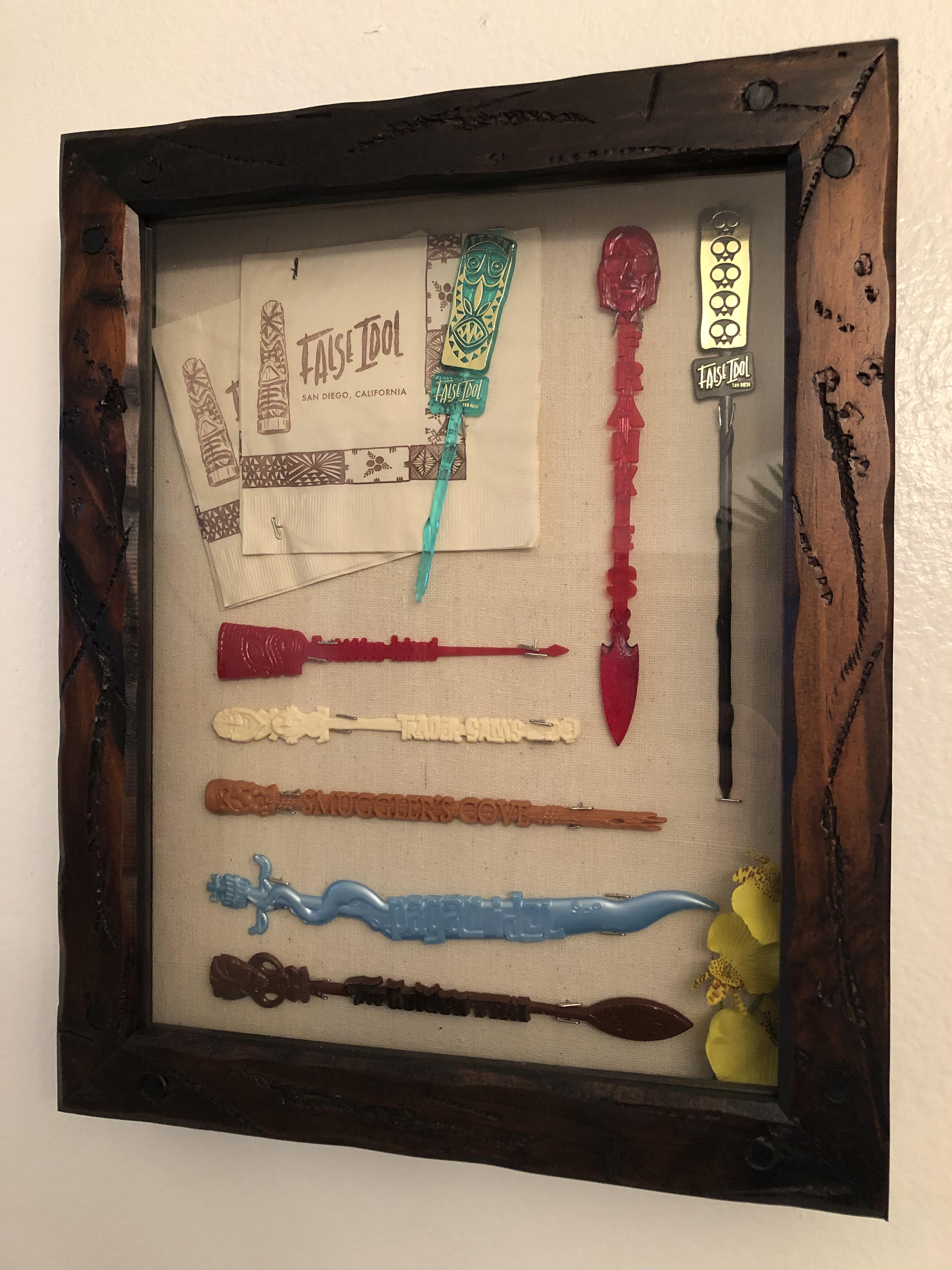DIY Tiki Swizzle Stick Display Scrolller