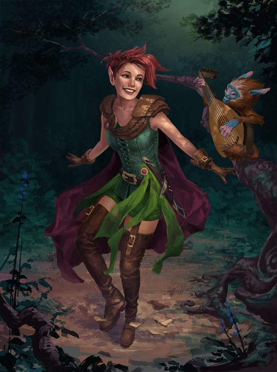 DnD Elven Bard by Phill Berry