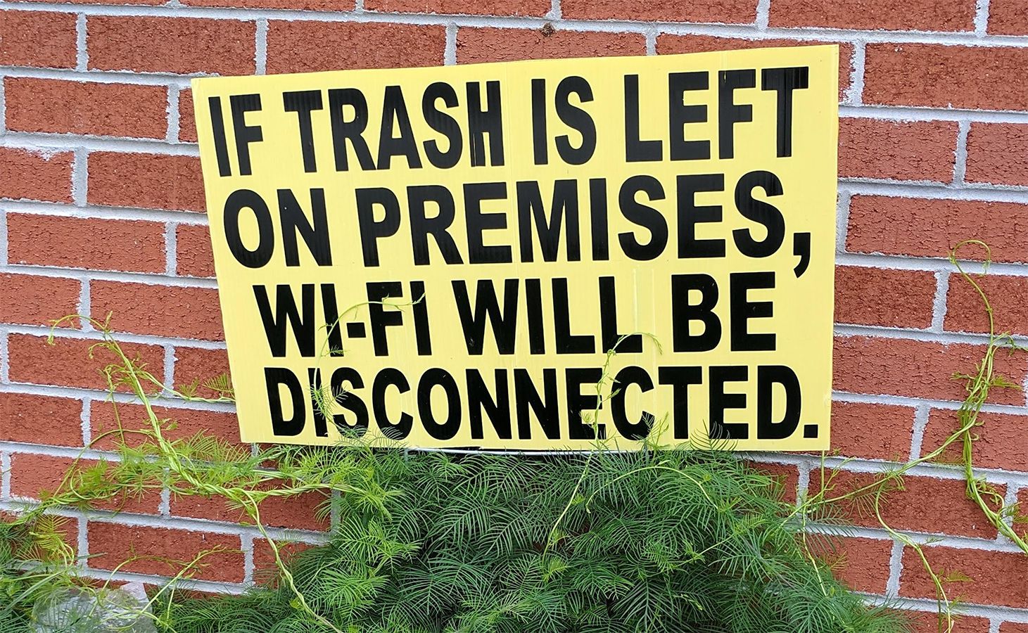 Don't leave your trash here Scrolller