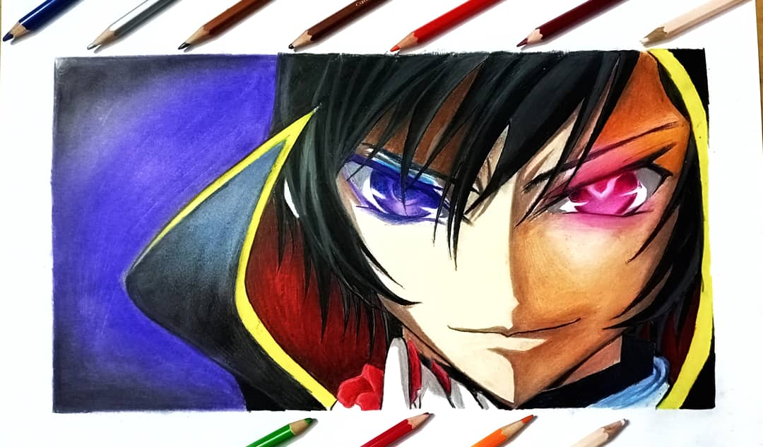 Drawing Zero From Code Geass Video Link In Commenta Scrolller 3270